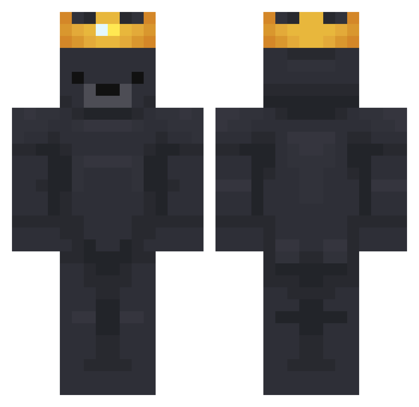robirobi Minecraft skin, front and back view