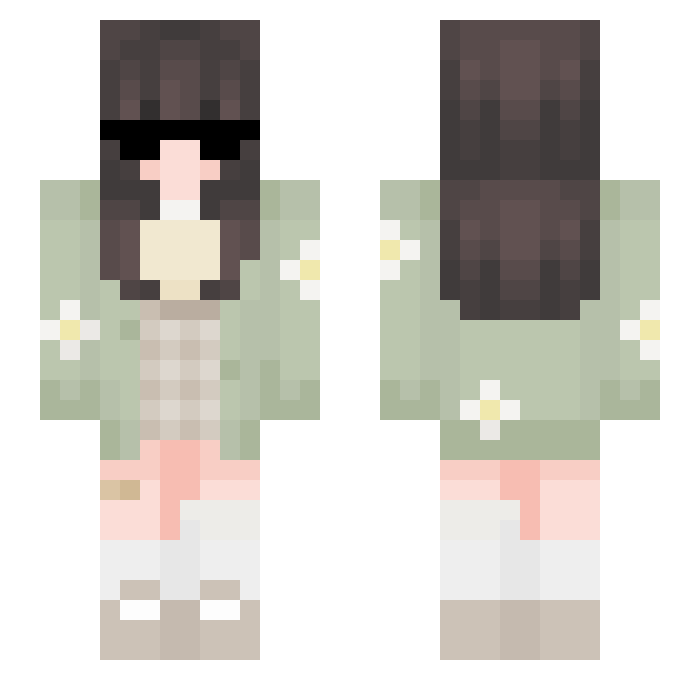 Laylaaaa09 Minecraft skin, front and back view