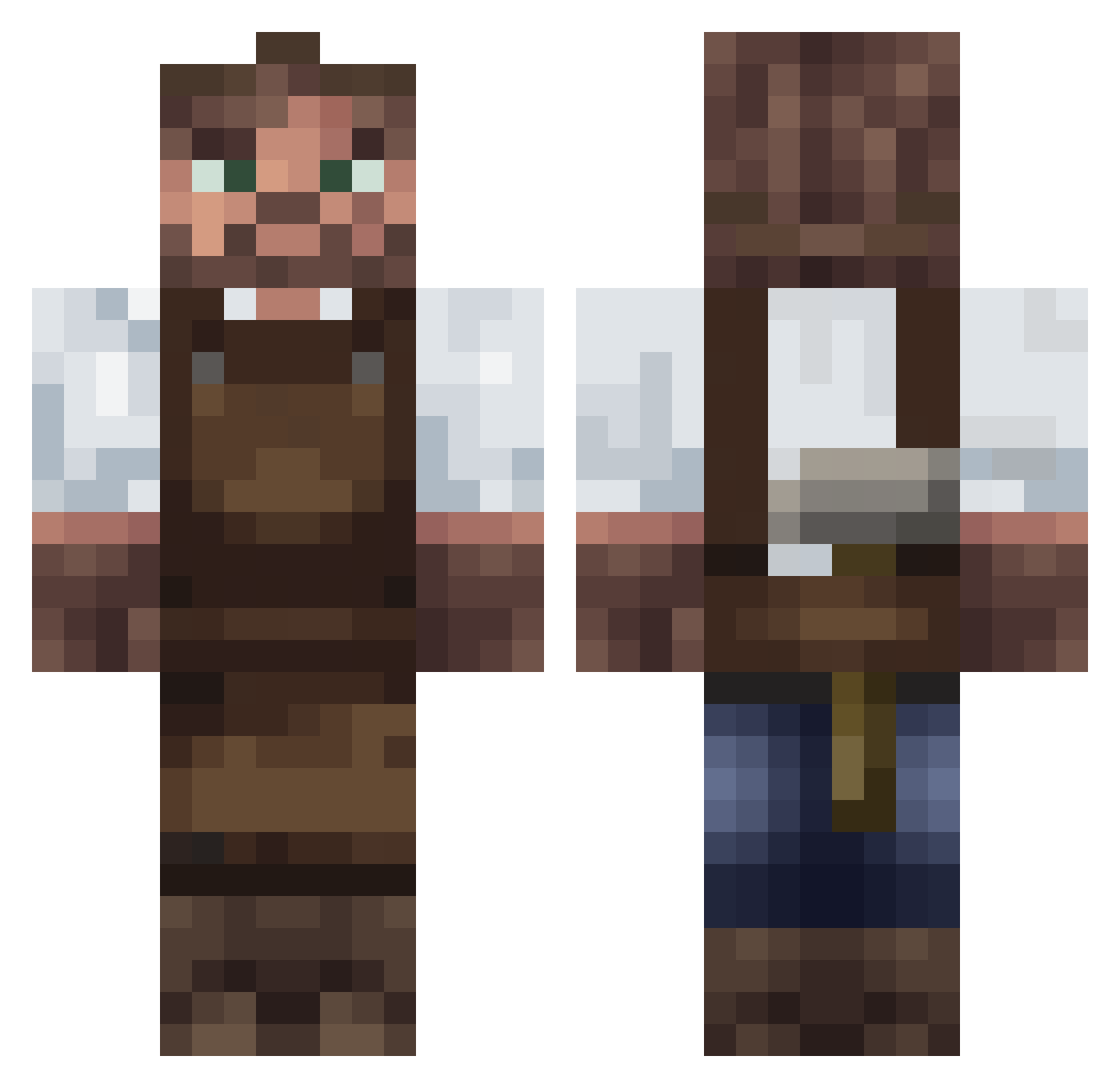 StormBarian Minecraft skin, front and back view