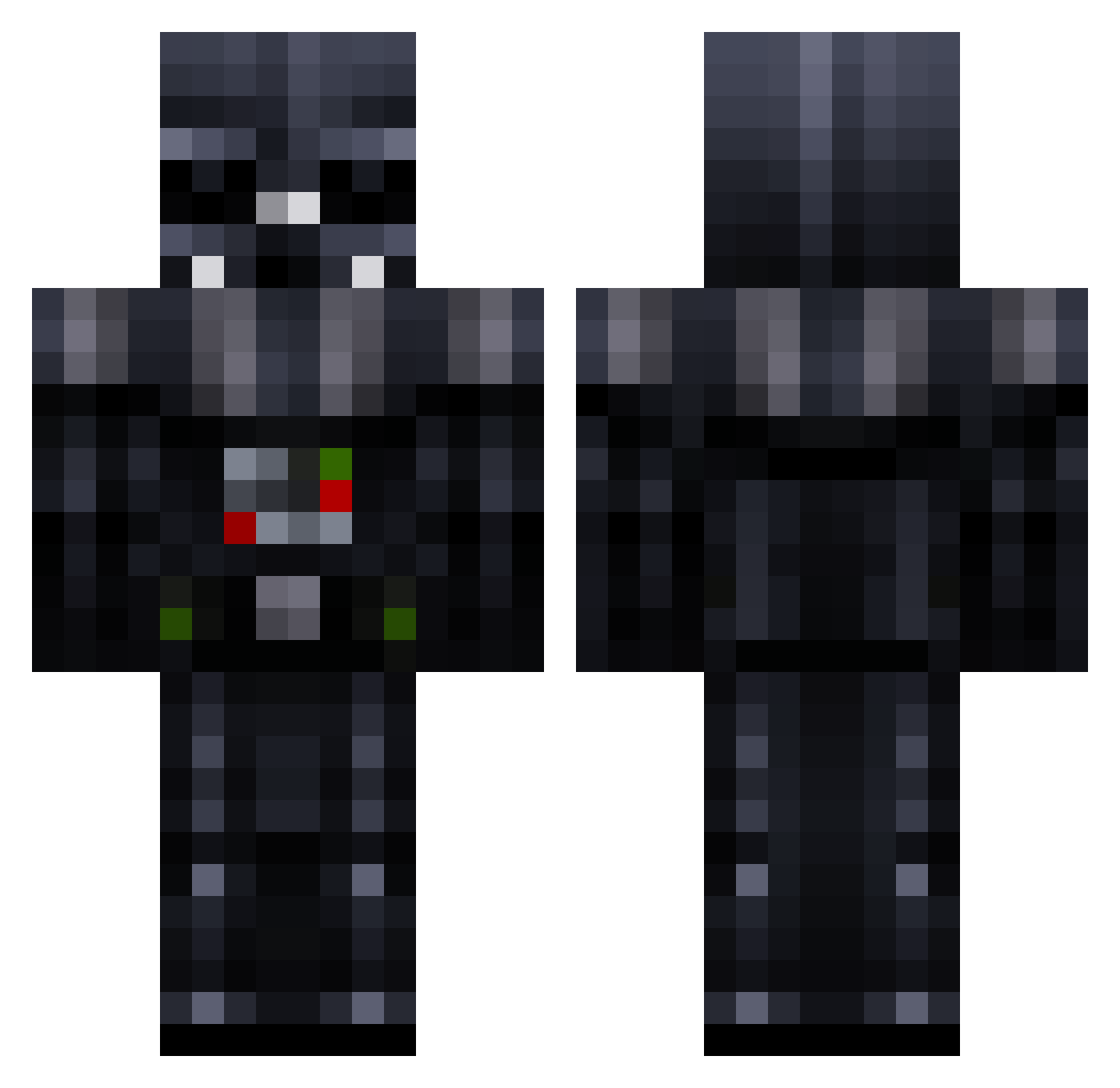 Zeyroxx_ Minecraft skin, front and back view