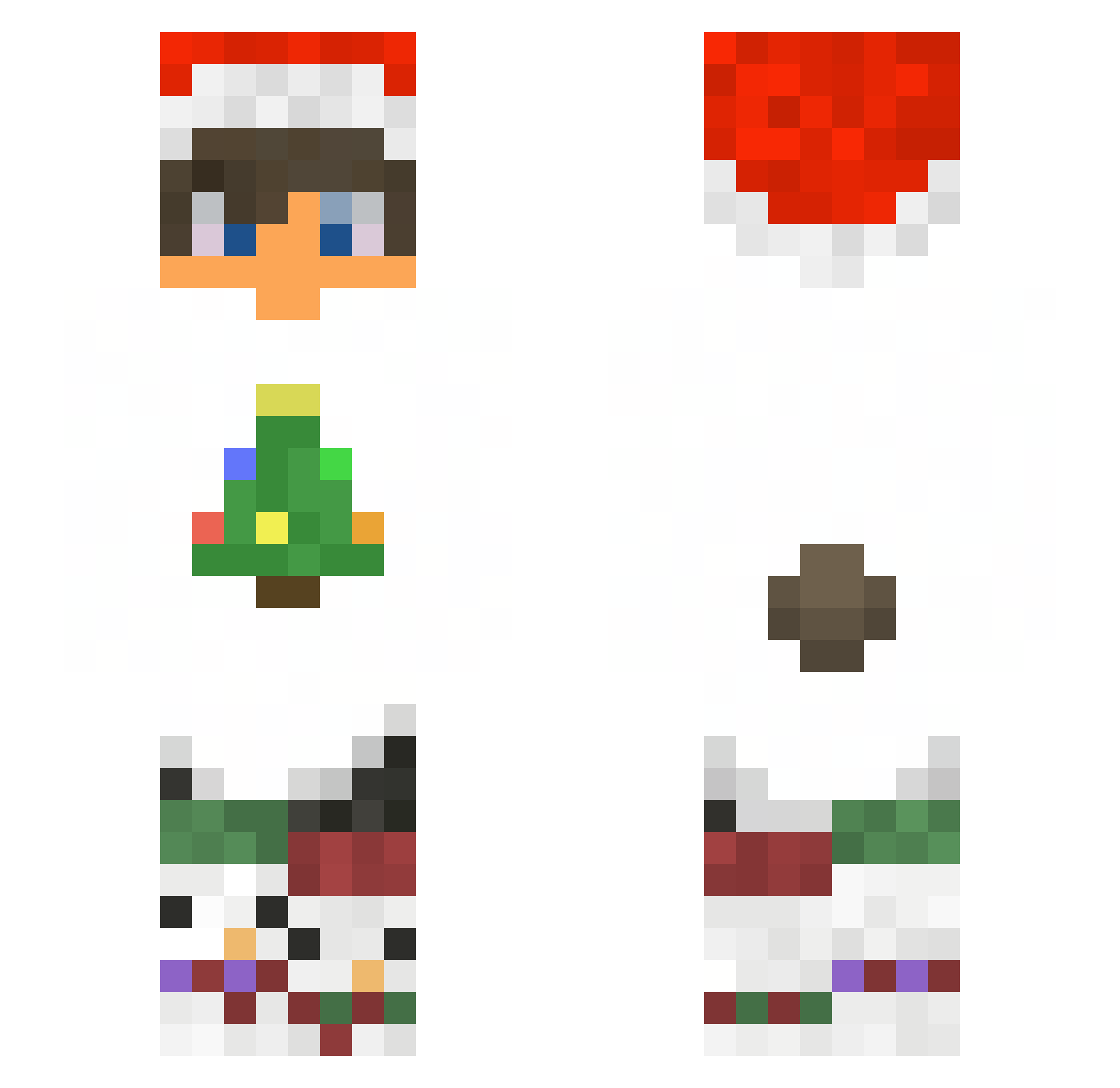 ujsz Minecraft skin, front and back view