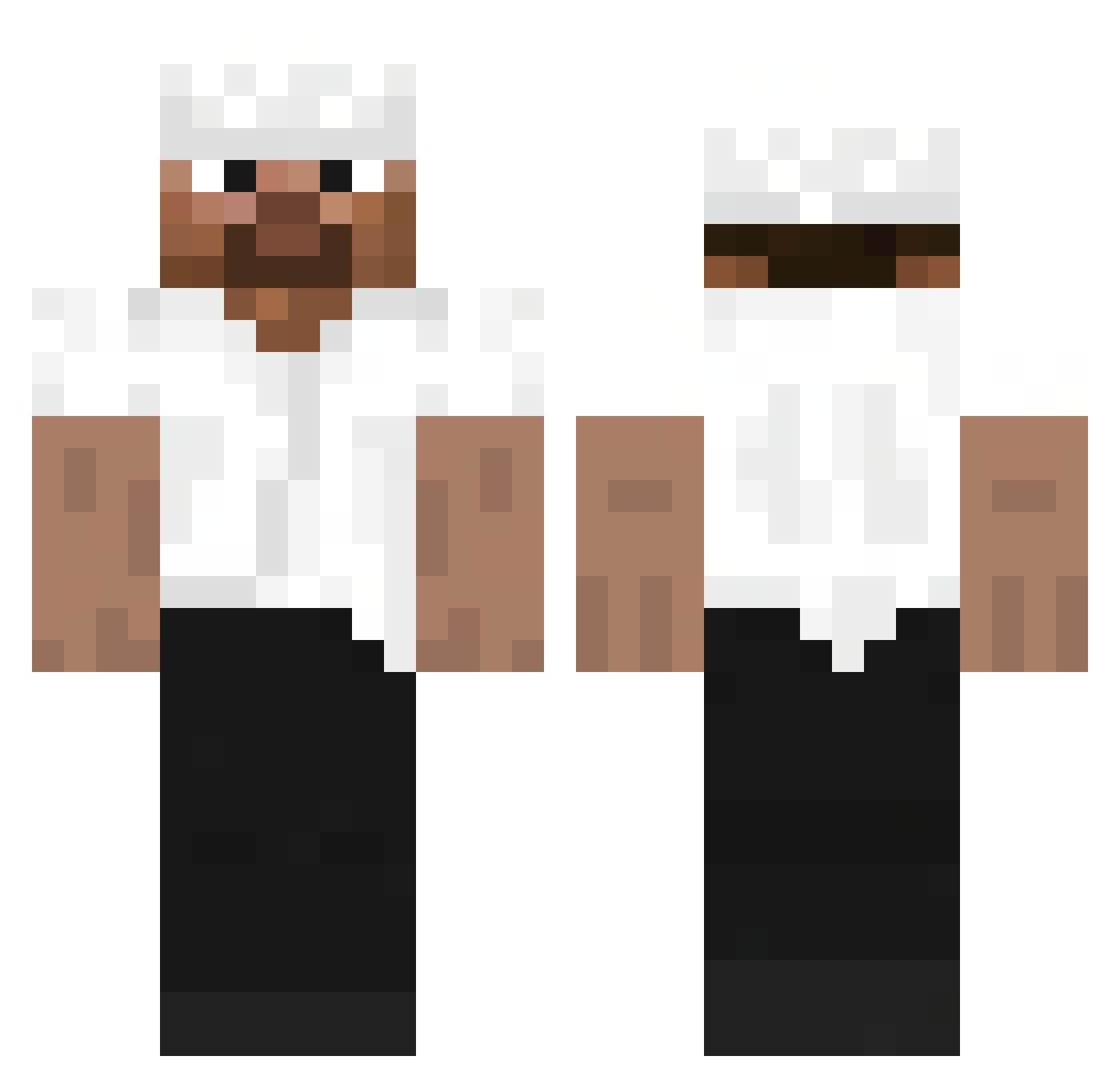7ege Minecraft skin, front and back view