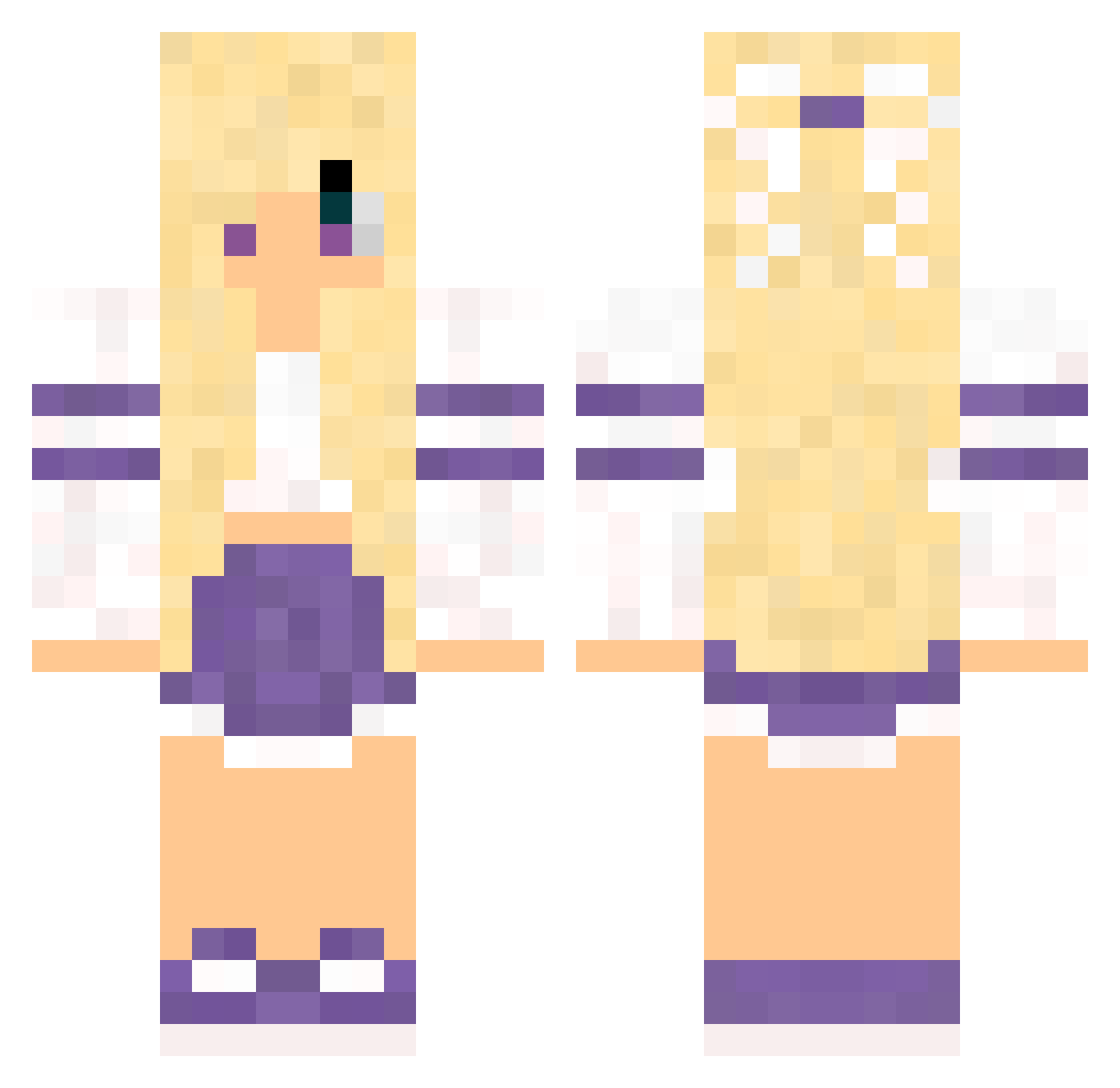 TheFlash12980 Minecraft skin, front and back view