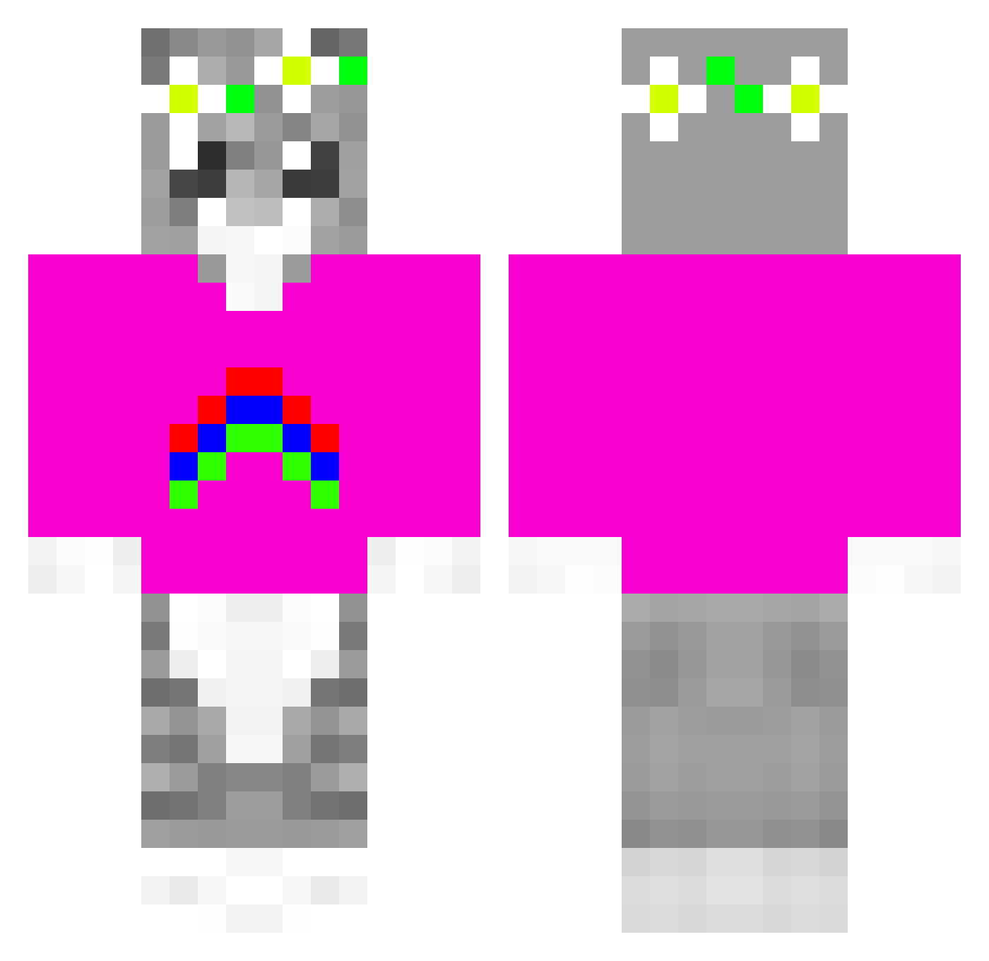 TaPoK_B_TaNkE Minecraft skin, front and back view