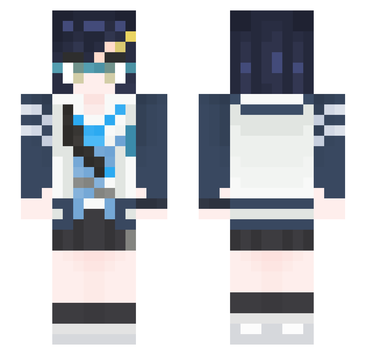 pannaso426 Minecraft skin, front and back view