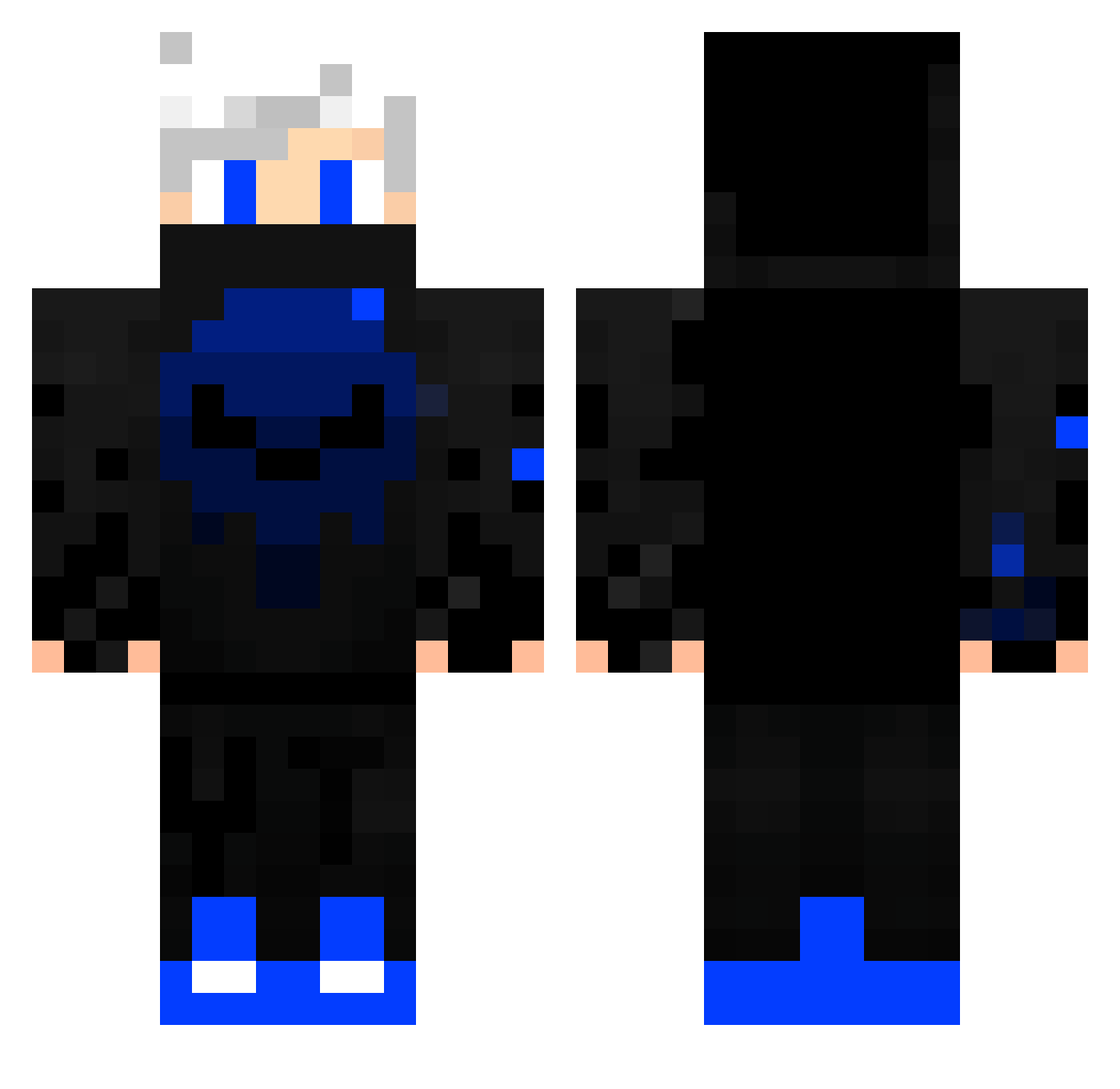 XxG4M3Z_115xX Minecraft skin, front and back view