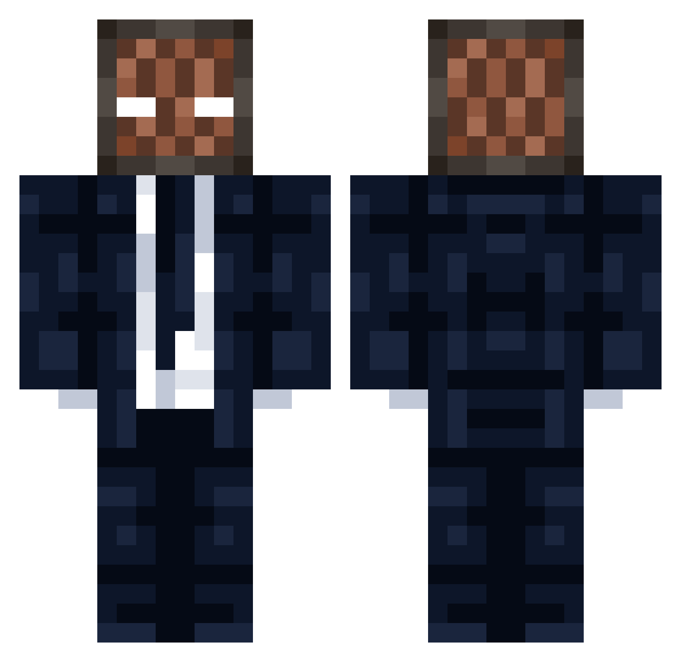 dead_q8 Minecraft skin, front and back view