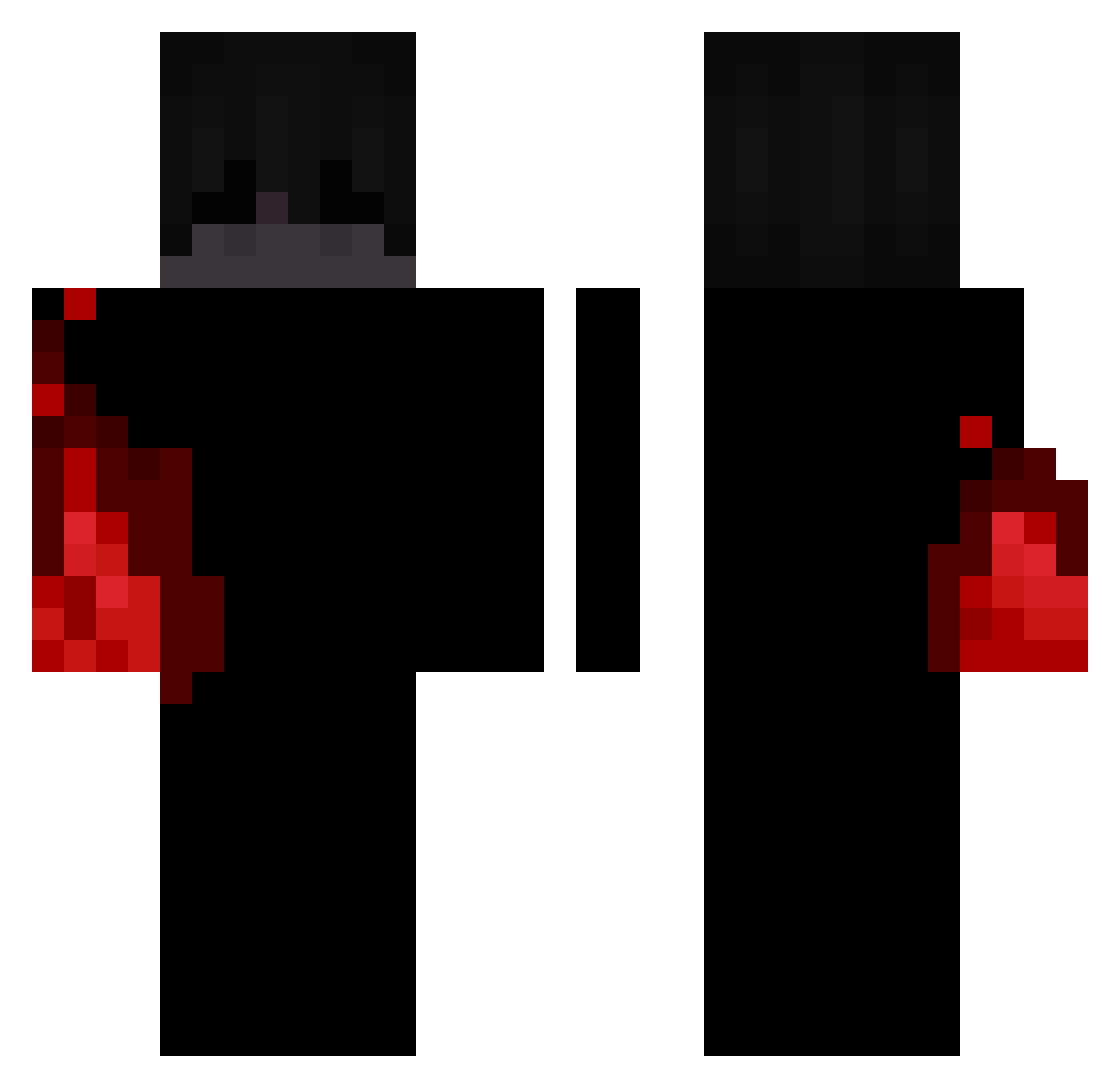 Tammesss Minecraft skin, front and back view