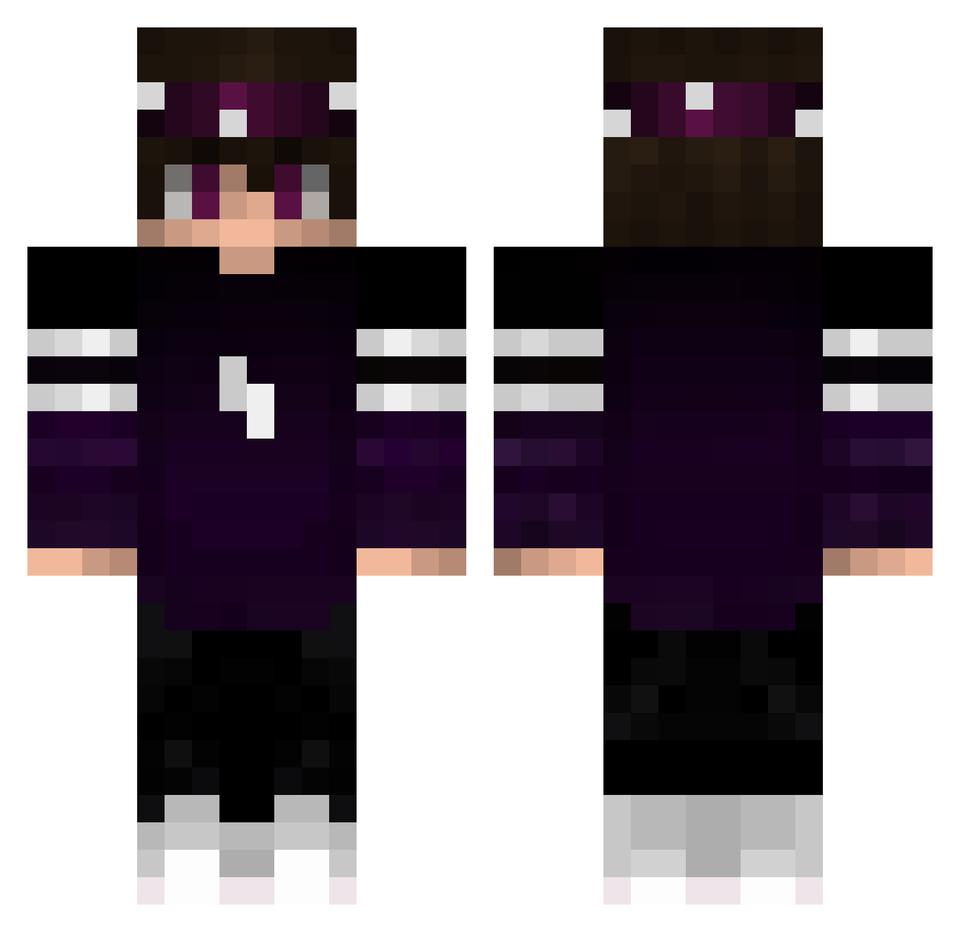 Tekate__ Minecraft skin, front and back view