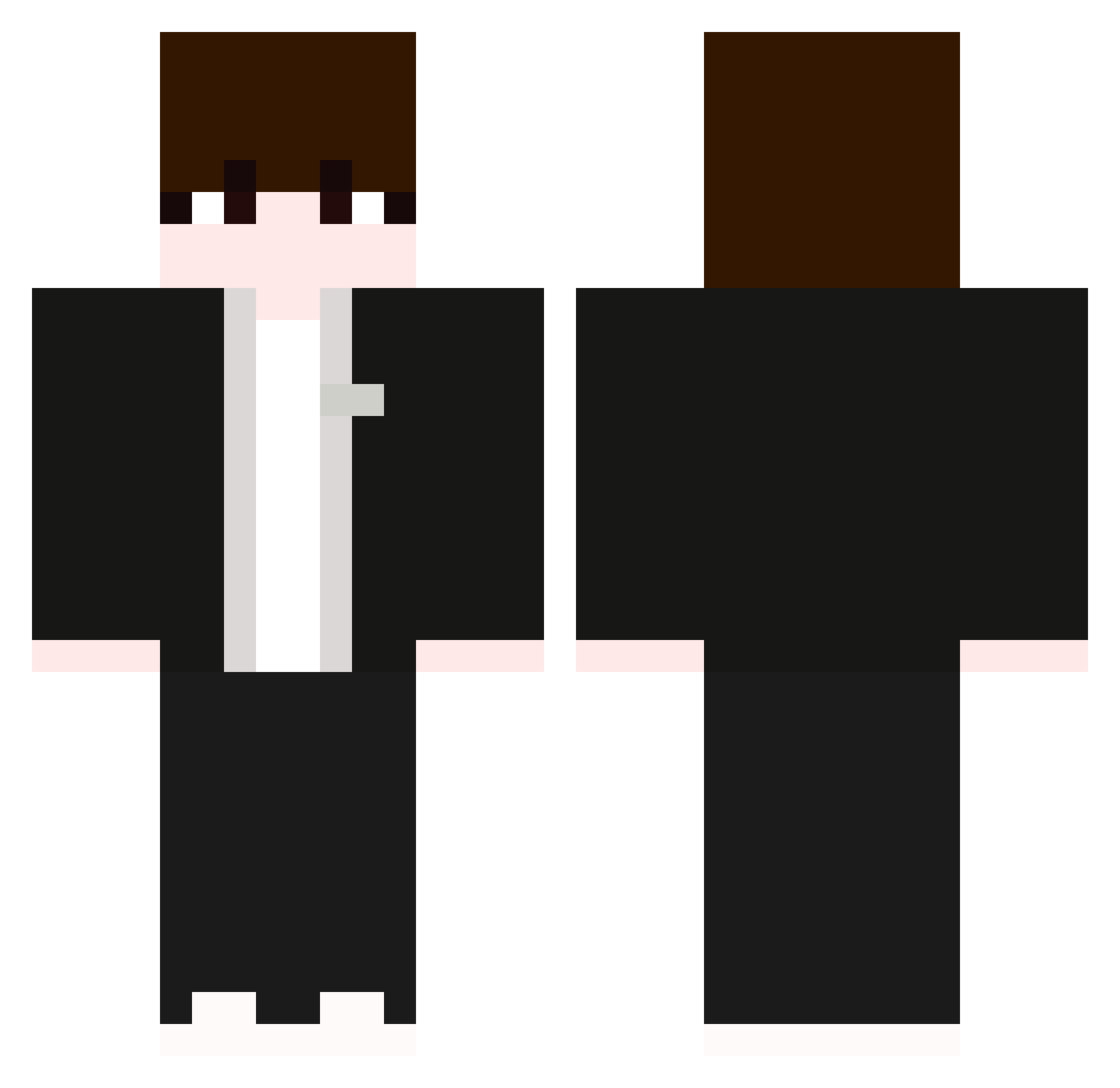 penguin_PG Minecraft skin, front and back view