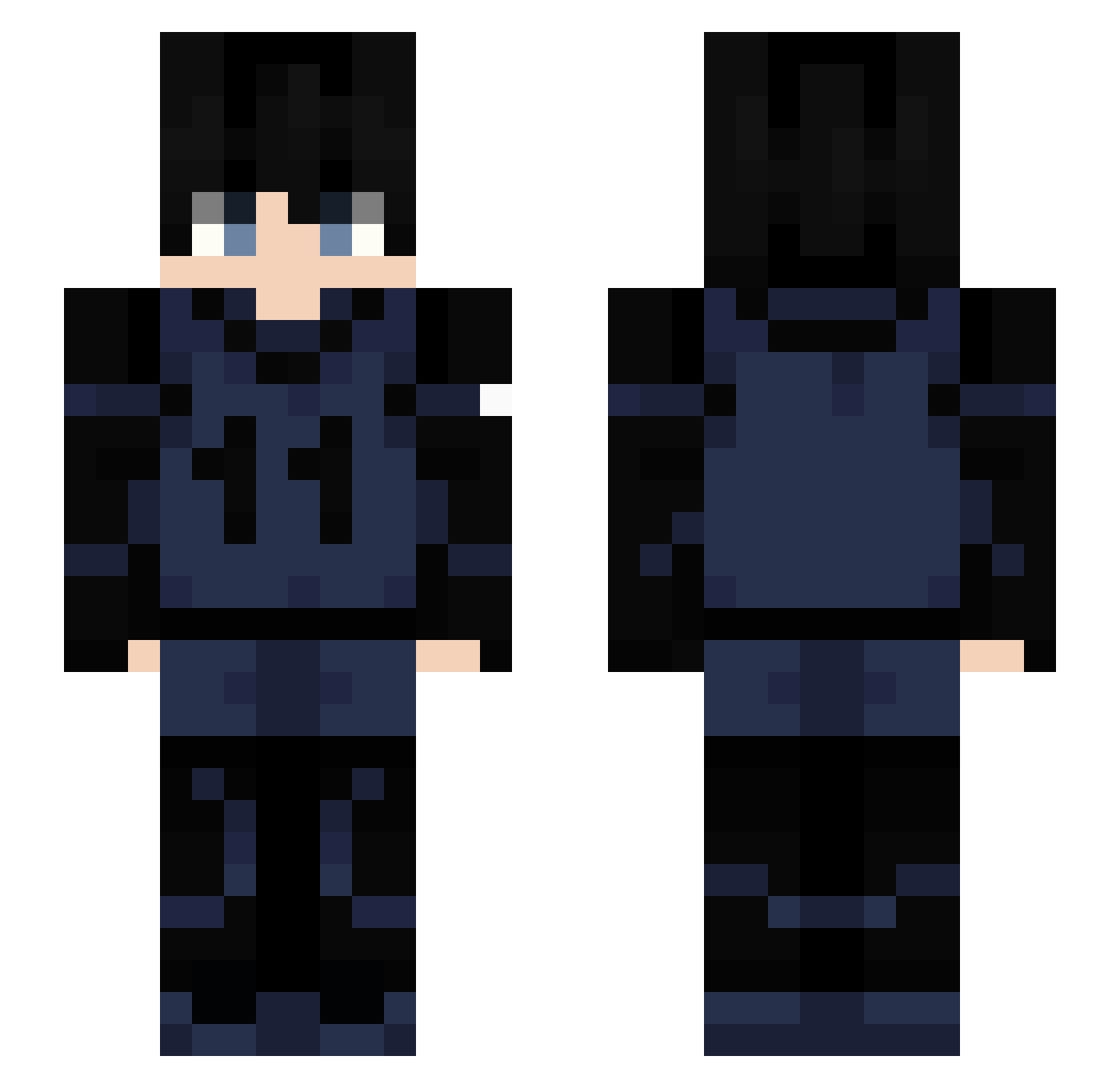 Dudusitooooo Minecraft skin, front and back view