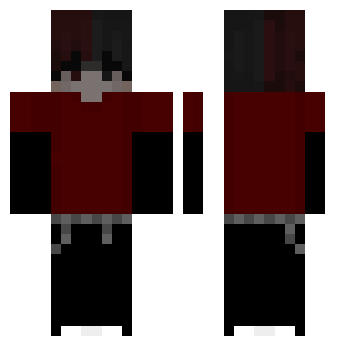Tejkusiek Minecraft skin, front and back view