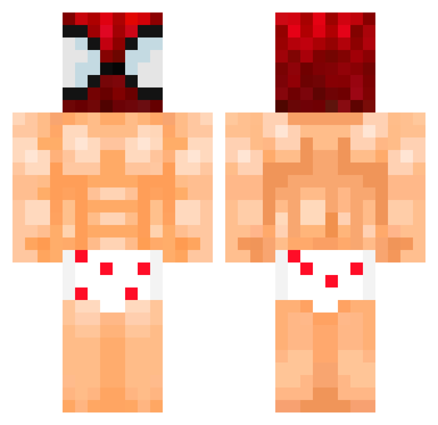 lukakapadaka Minecraft skin, front and back view