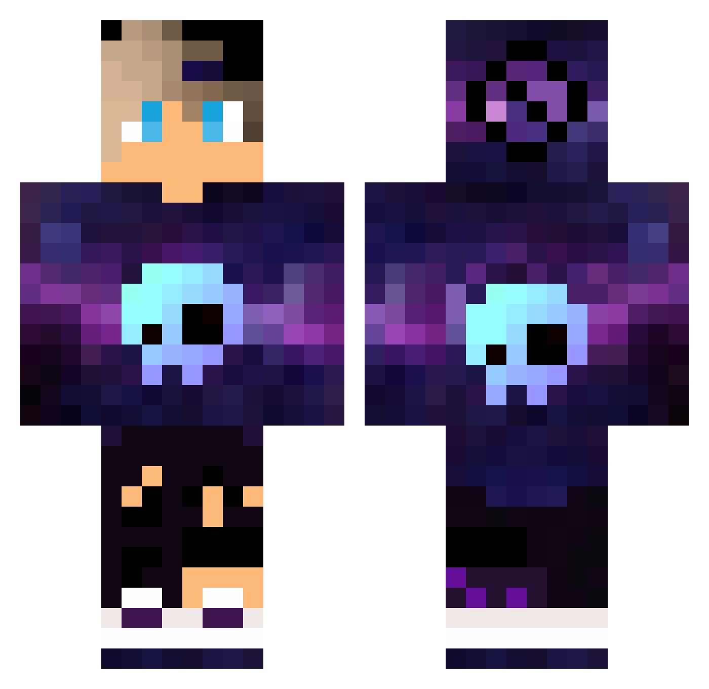 RodolfoGamer123 Minecraft skin, front and back view