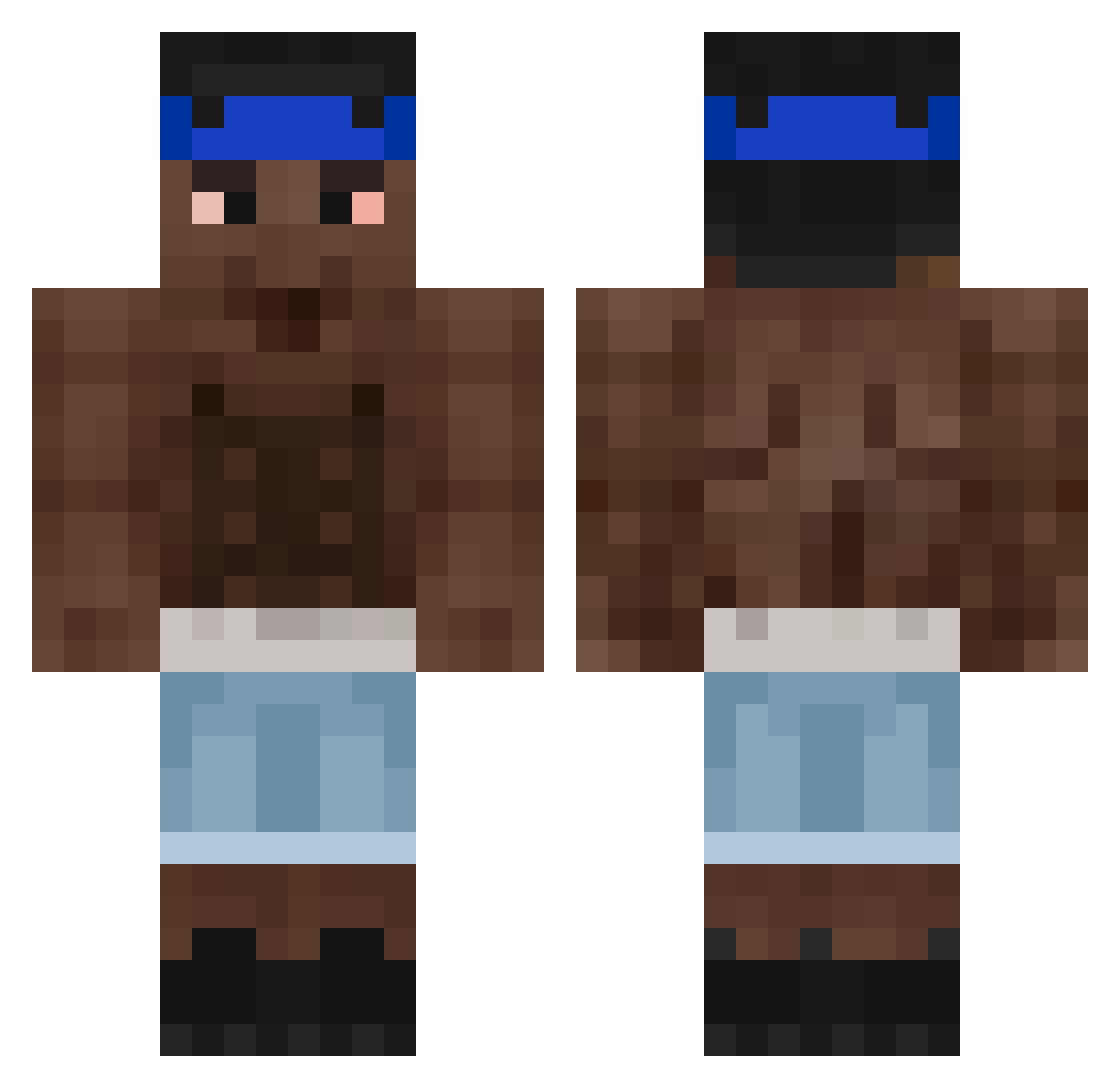 siwydym_nle Minecraft skin, front and back view