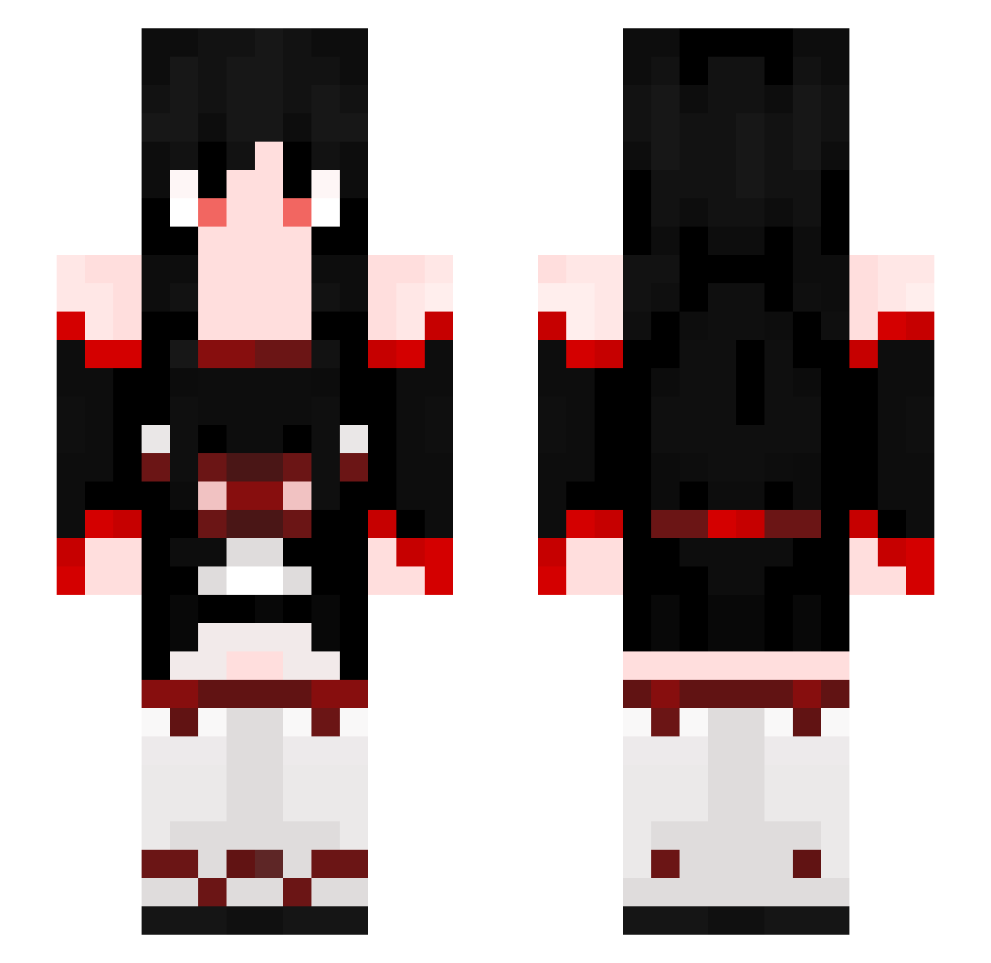 Yaya_TwT_ Minecraft skin, front and back view