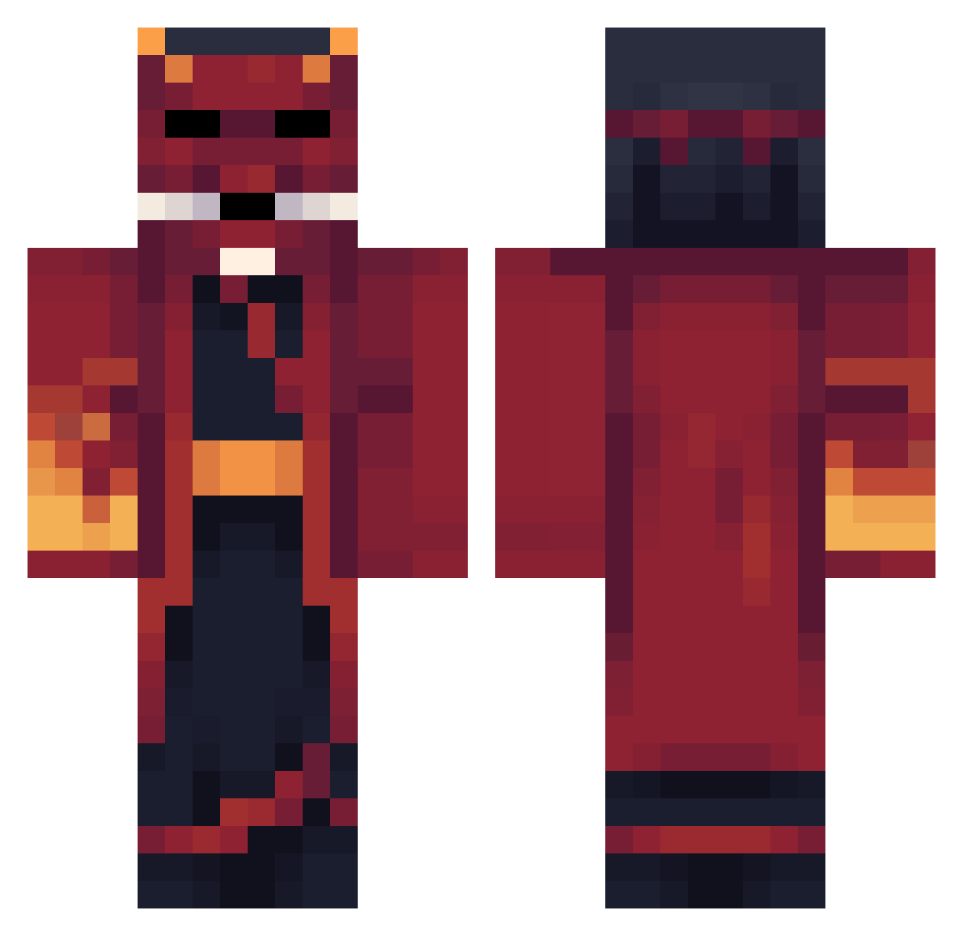 Rezzix_Returns Minecraft skin, front and back view