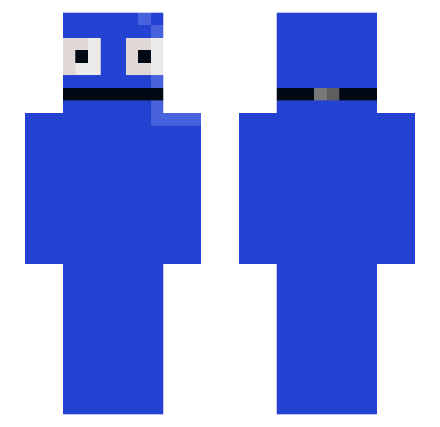 xUnPhazedx Minecraft skin, front and back view