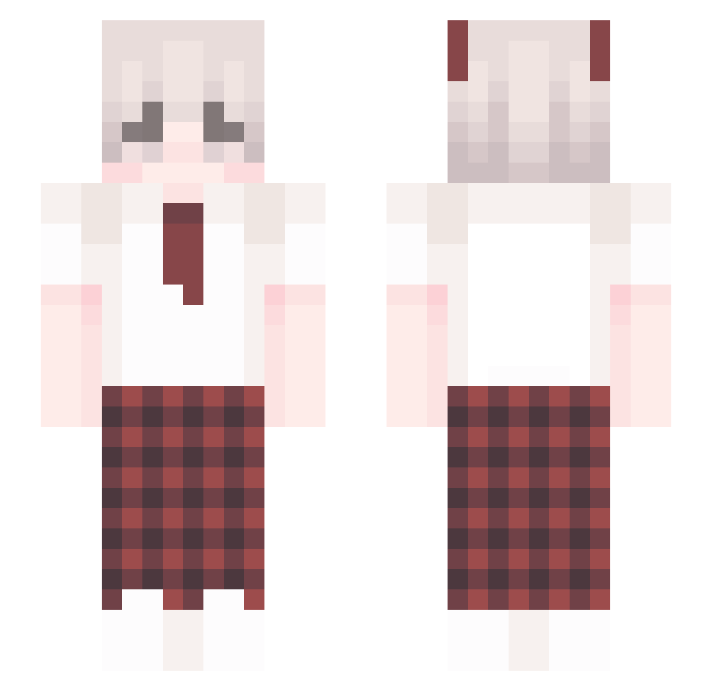 ZeroMonn Minecraft skin, front and back view