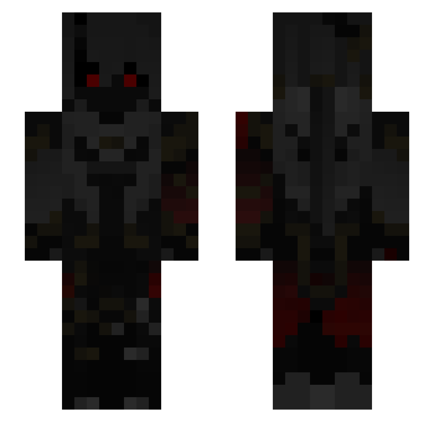 Tunaranda Minecraft skin, front and back view