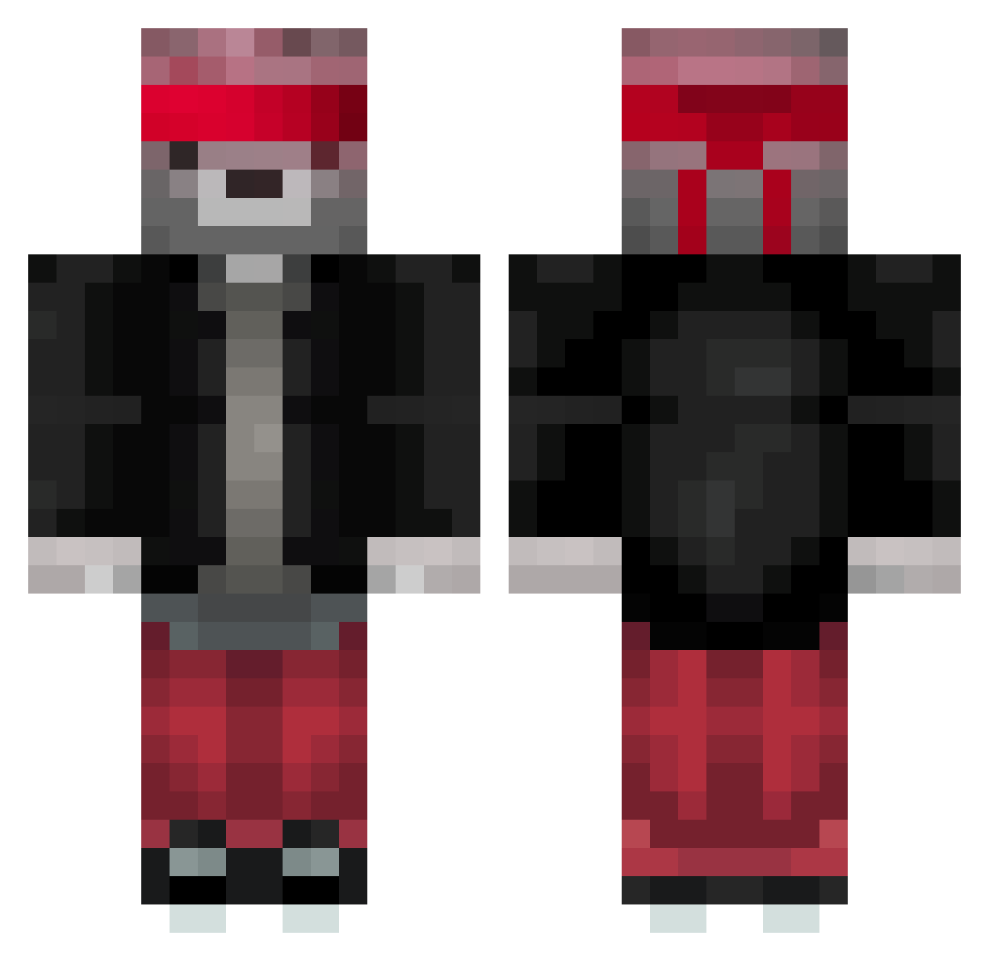 DYLA32S Minecraft skin, front and back view