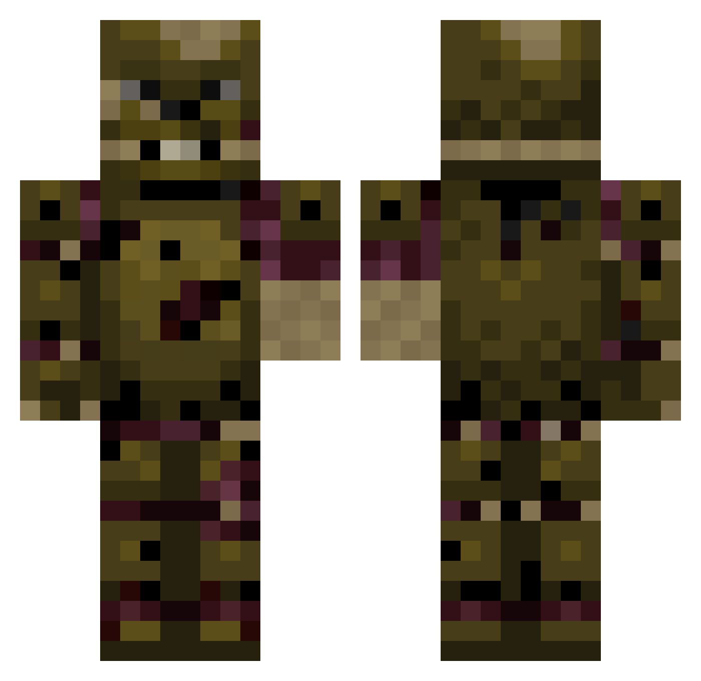 GANGMEMBERLIPEE_ Minecraft skin, front and back view