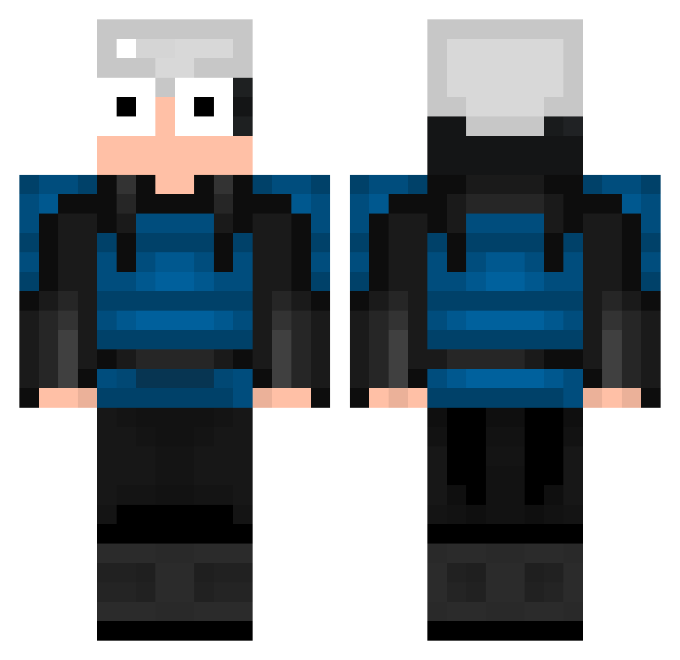 byRafexx Minecraft skin, front and back view