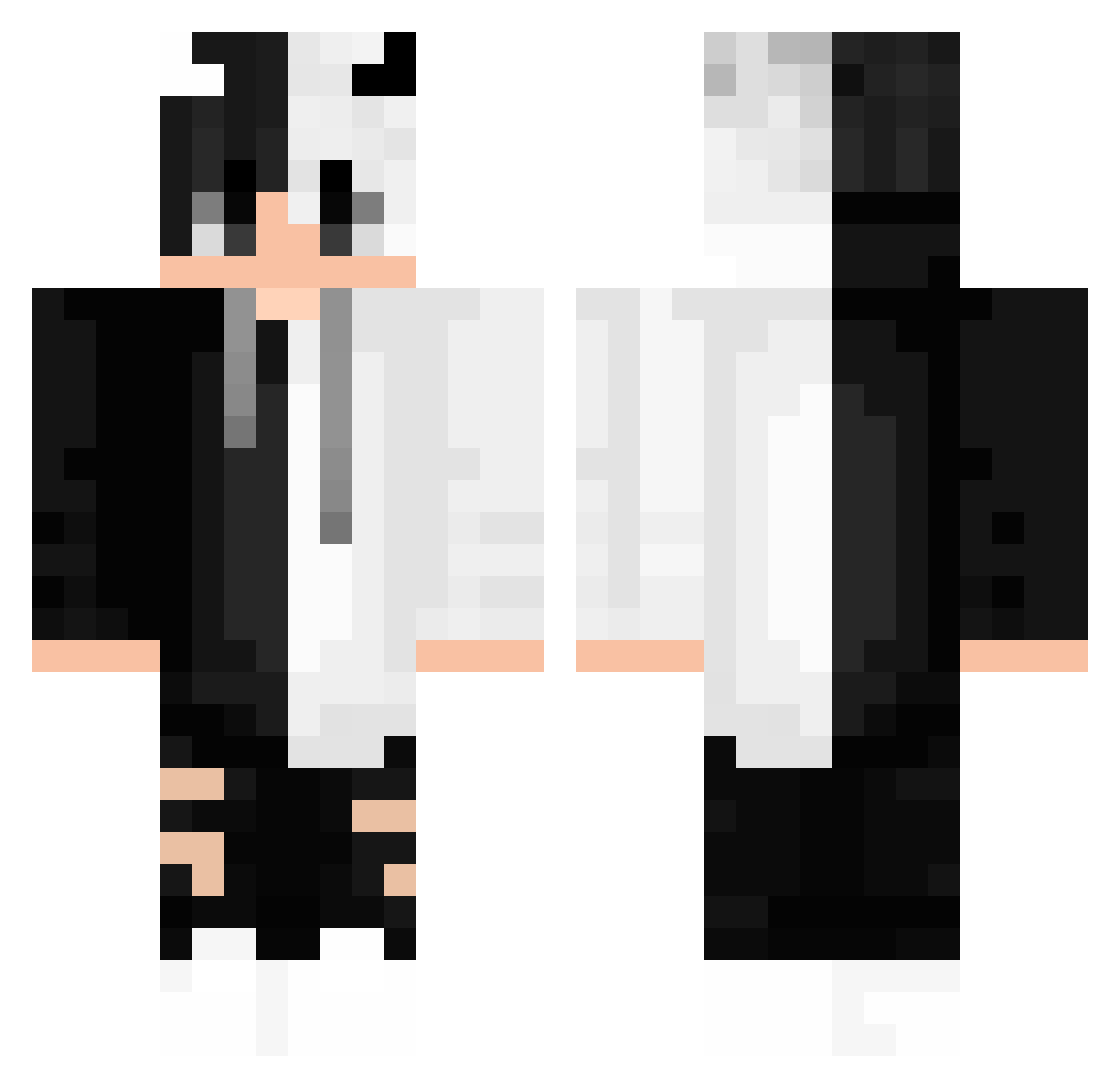 ManoDavid Minecraft skin, front and back view