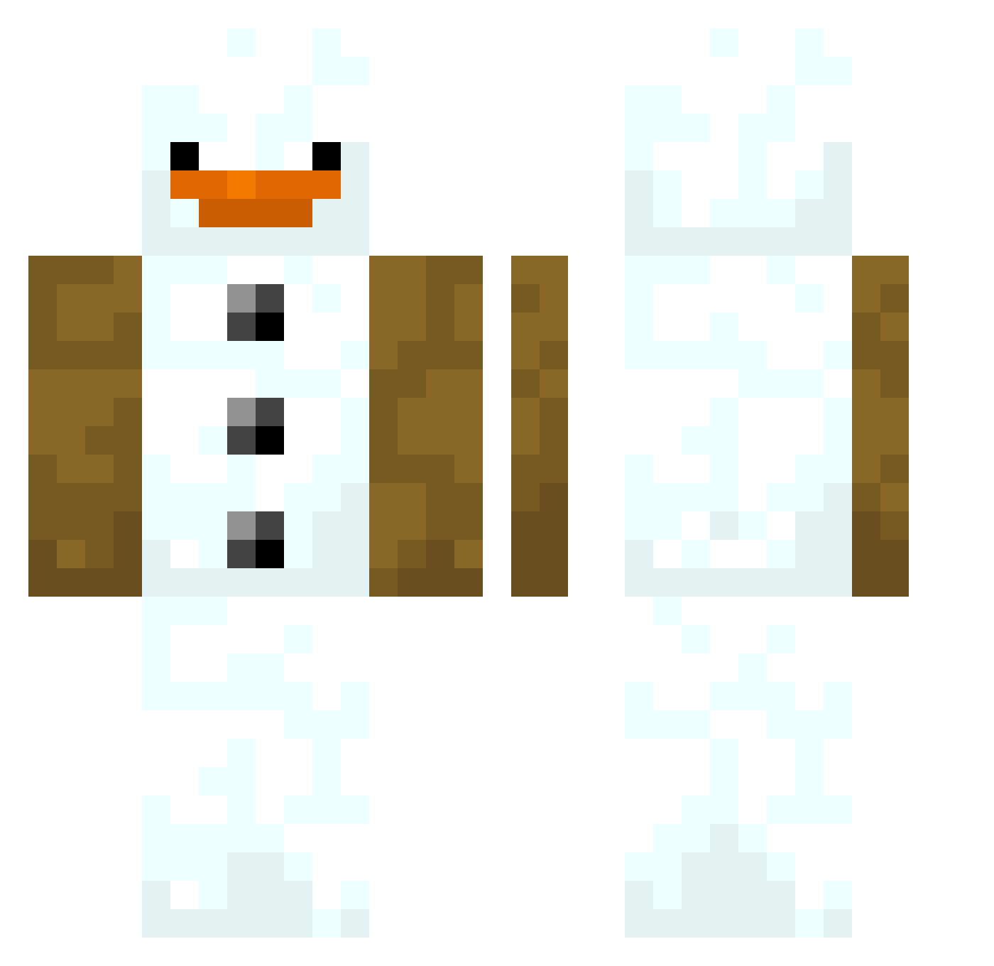 ICEMAN66996 Minecraft skin, front and back view
