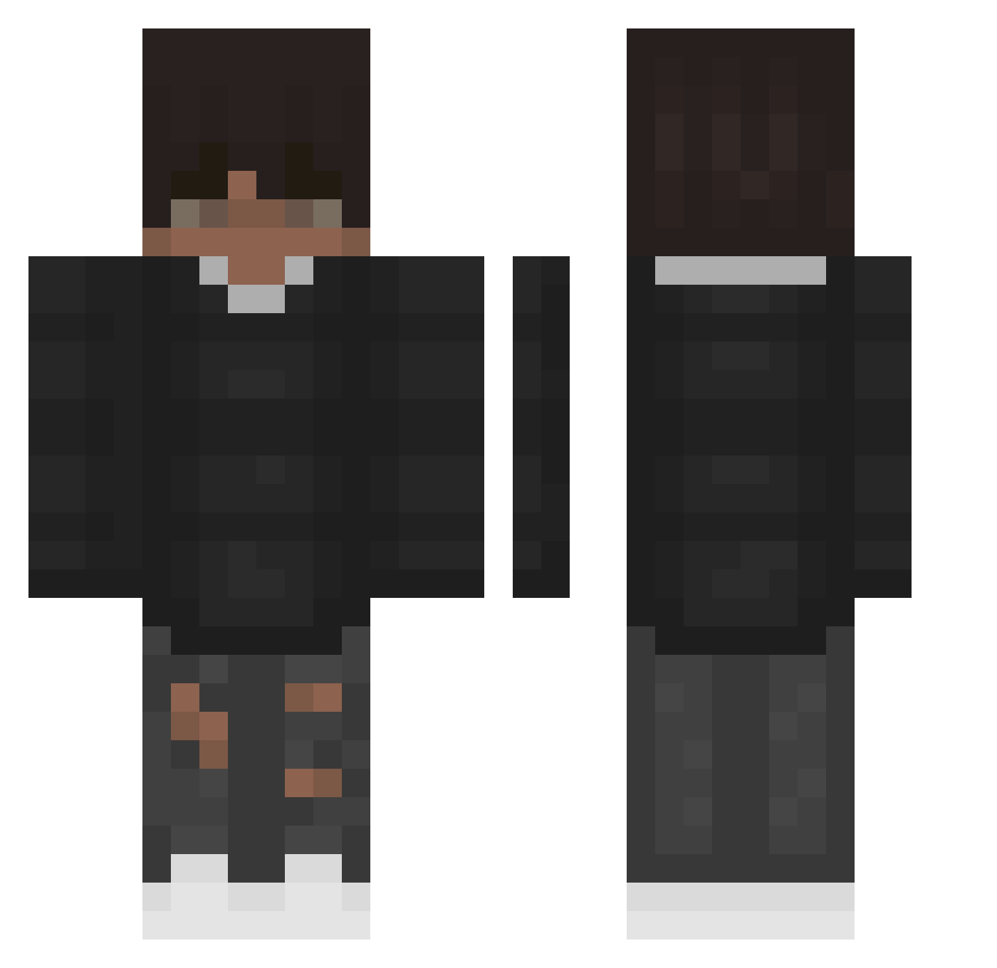 swapyeboi Minecraft skin, front and back view