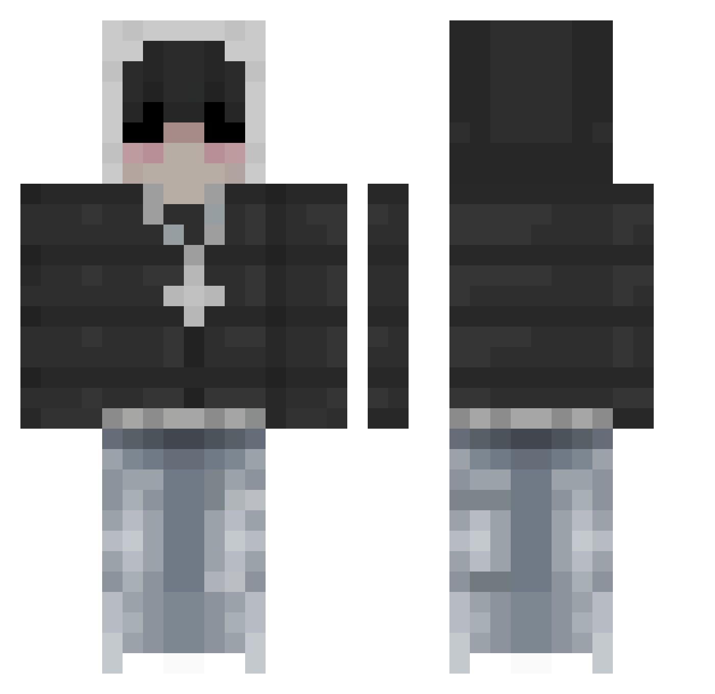 murzynskamaczeta Minecraft skin, front and back view