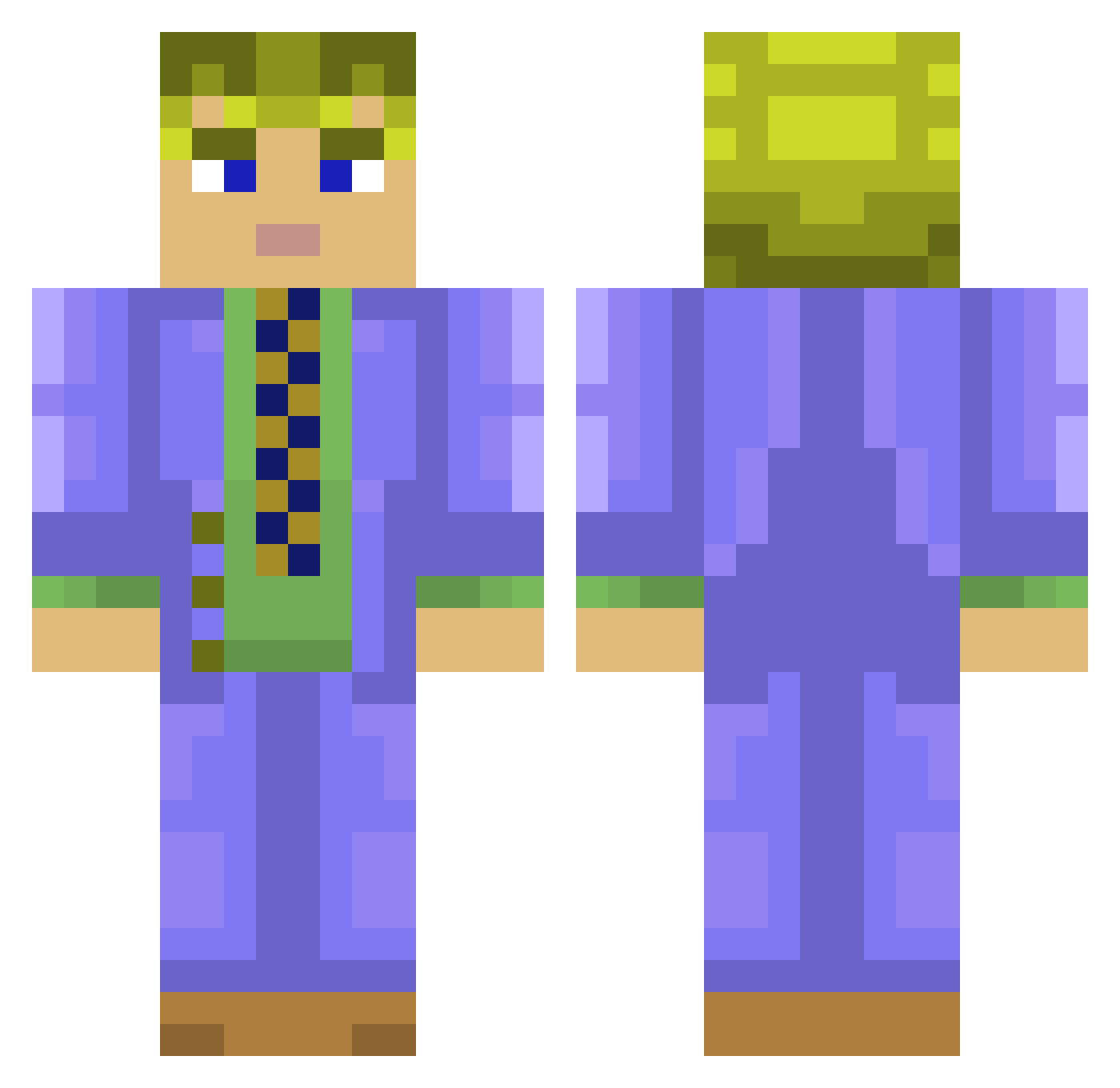 sawajiri_erika Minecraft skin, front and back view