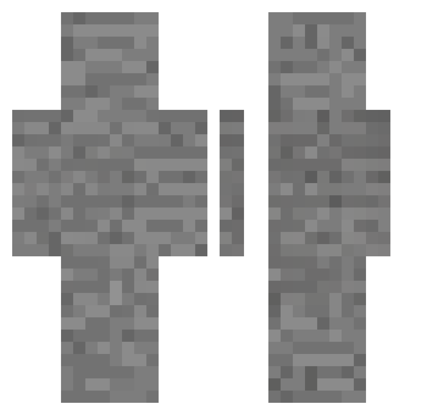 txs152 Minecraft skin, front and back view