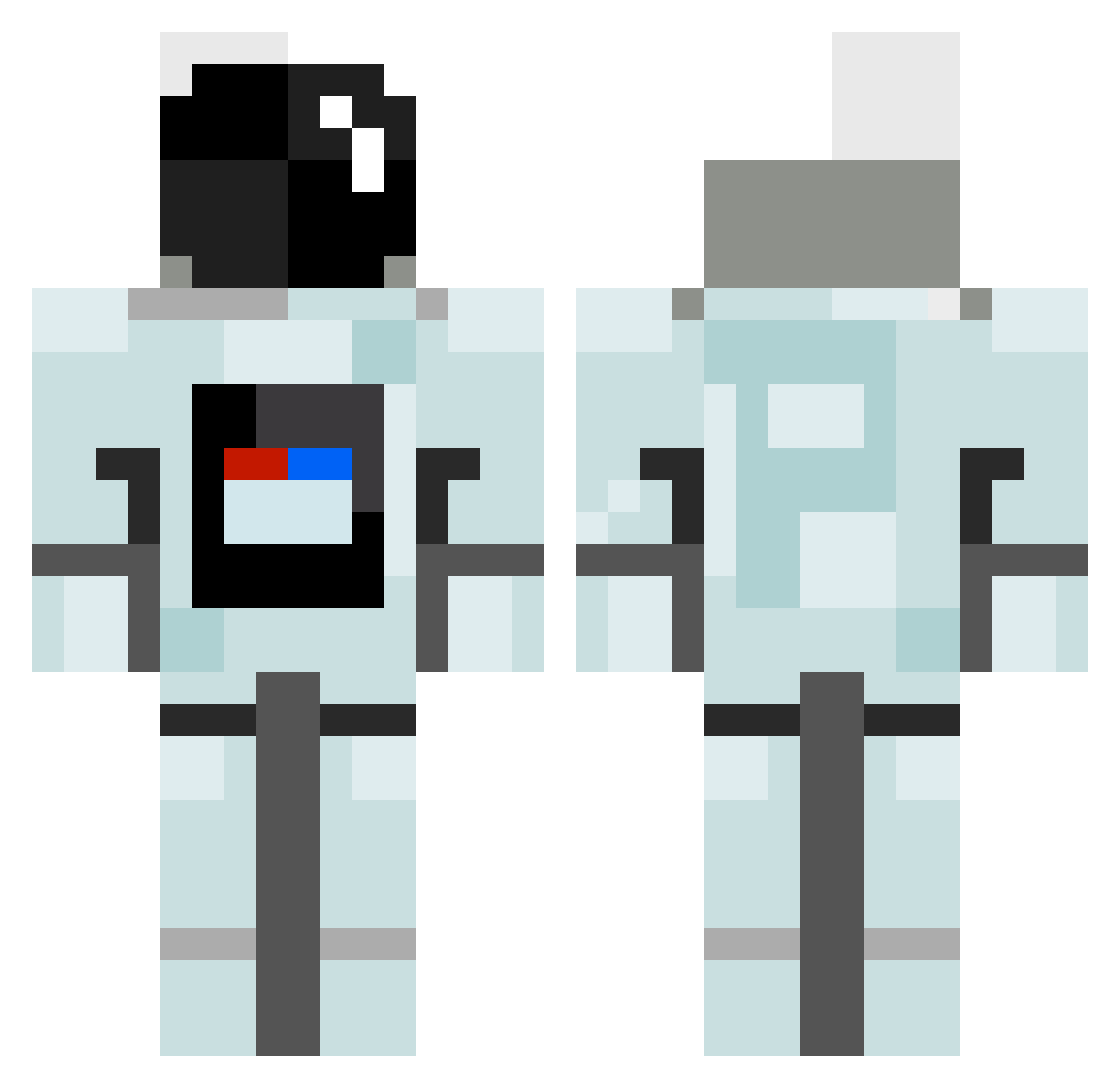 tameremencule Minecraft skin, front and back view