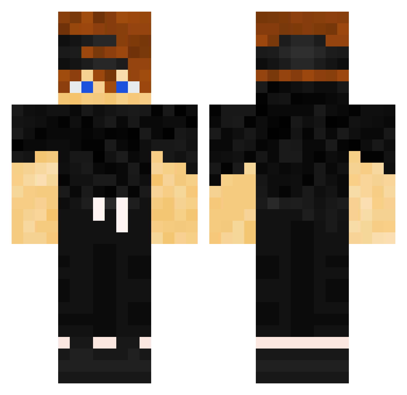 TerTer147 Minecraft skin, front and back view