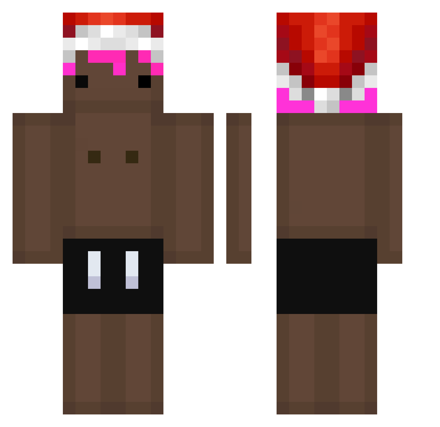 SimplySprite123 Minecraft skin, front and back view