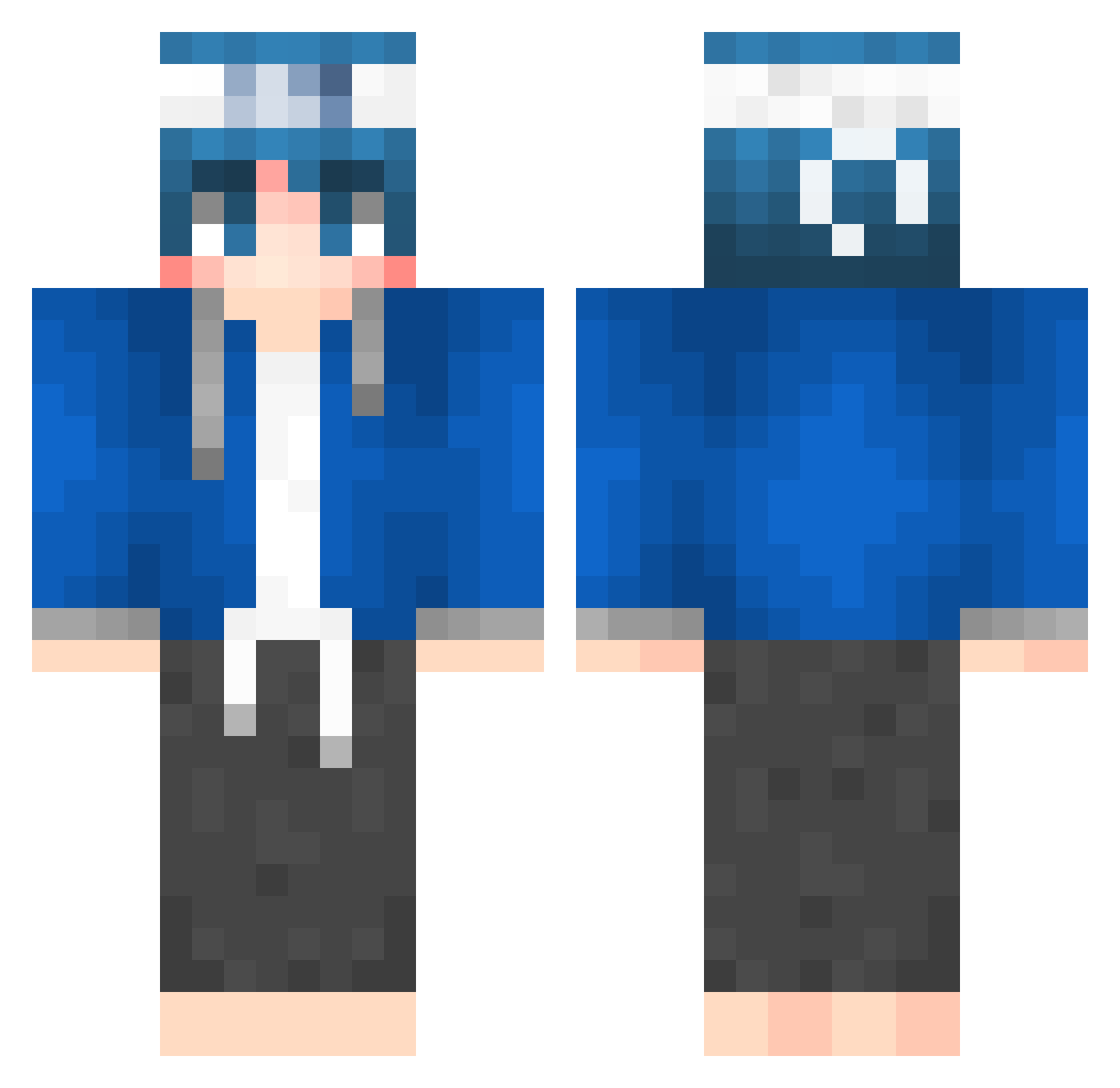 RimuruTempestDS3 Minecraft skin, front and back view