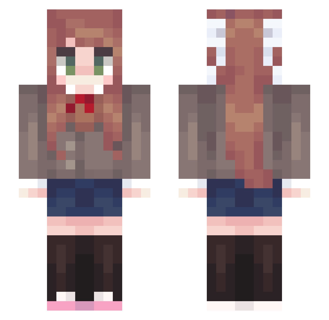 Livin423 Minecraft skin, front and back view