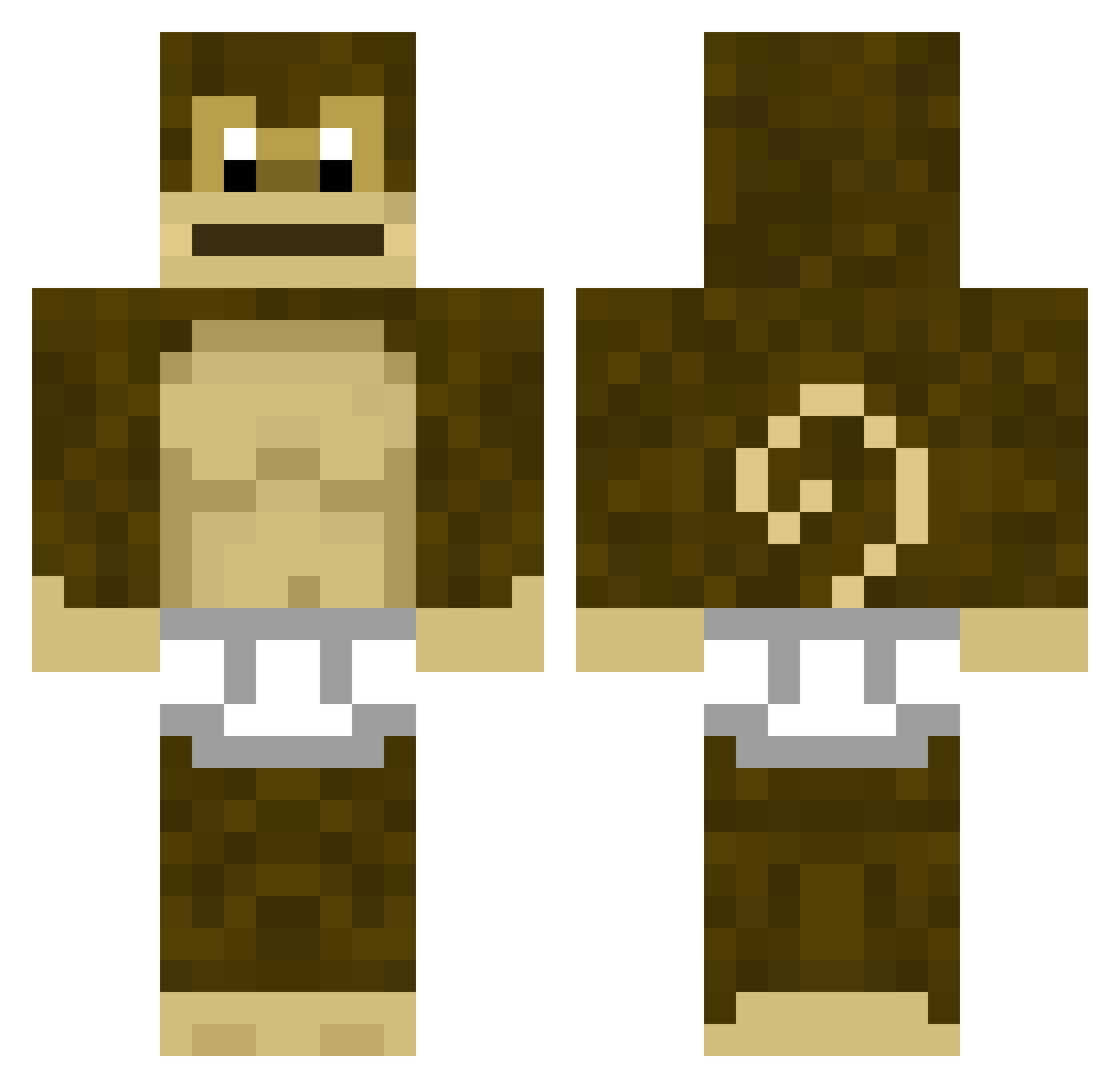 kolderbrigade Minecraft skin, front and back view