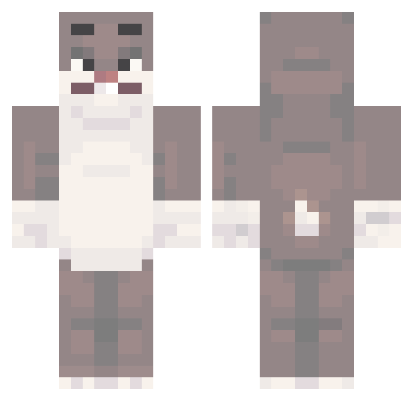 ea__sports Minecraft skin, front and back view