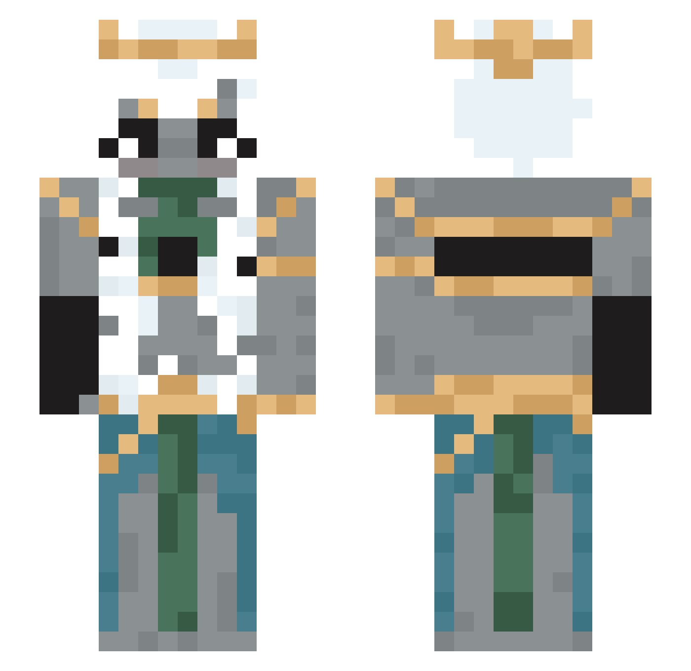 _s_z Minecraft skin, front and back view