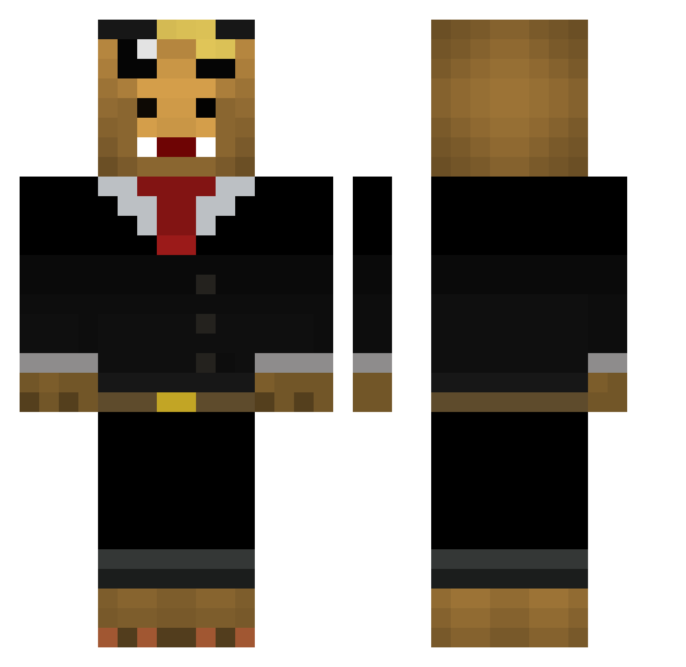Sr_Corchin Minecraft skin, front and back view
