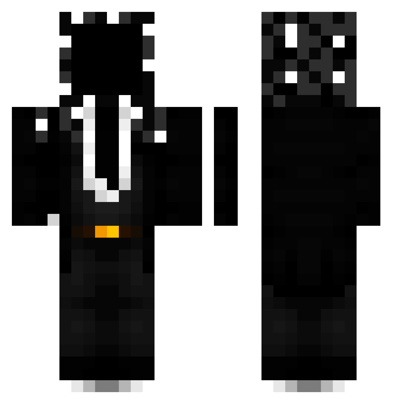 YT_AhanPlayz Minecraft skin, front and back view