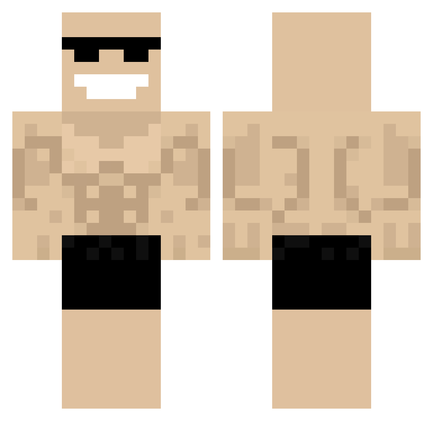 Ceglak_420 Minecraft skin, front and back view