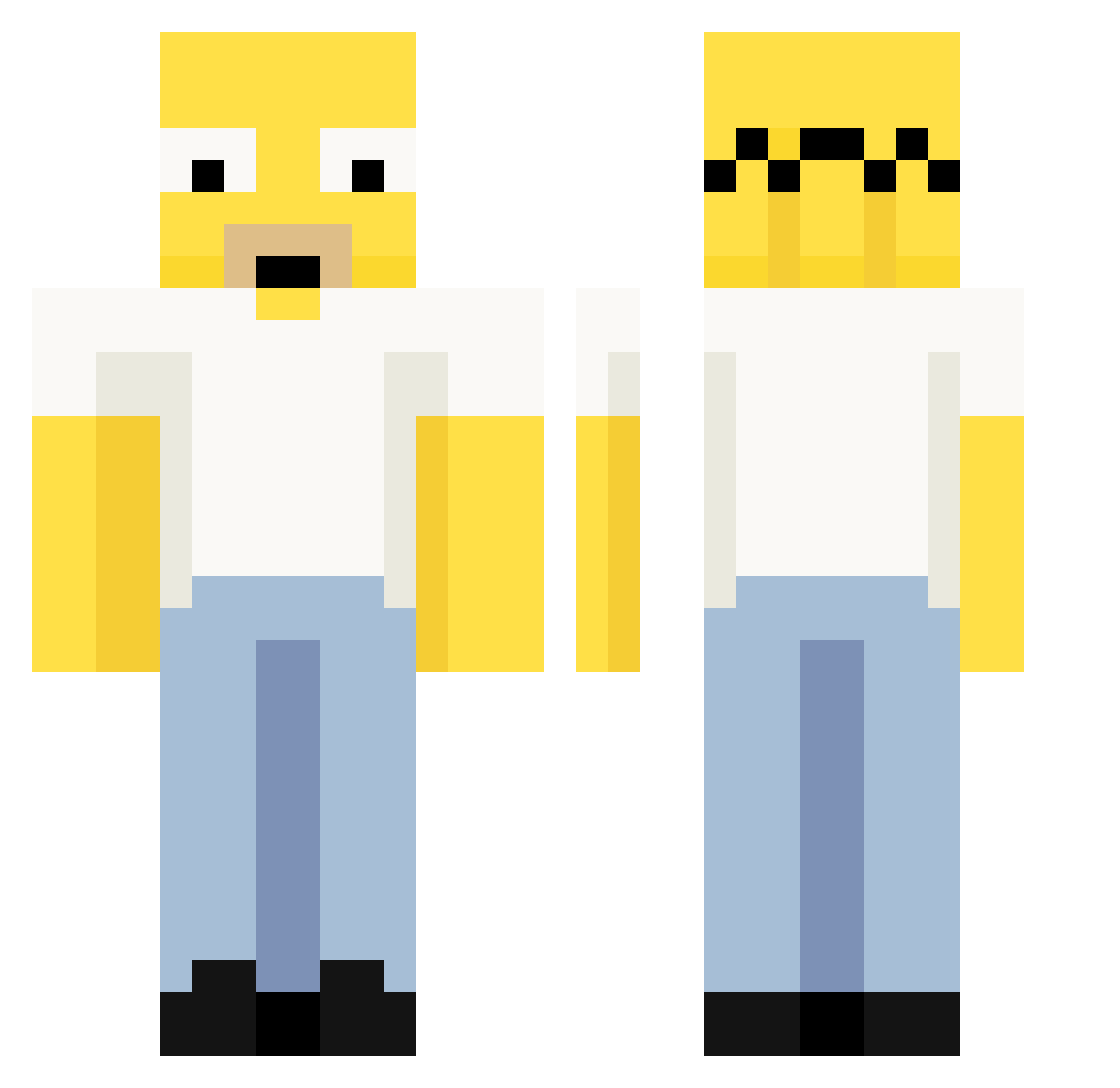maro0003 Minecraft skin, front and back view
