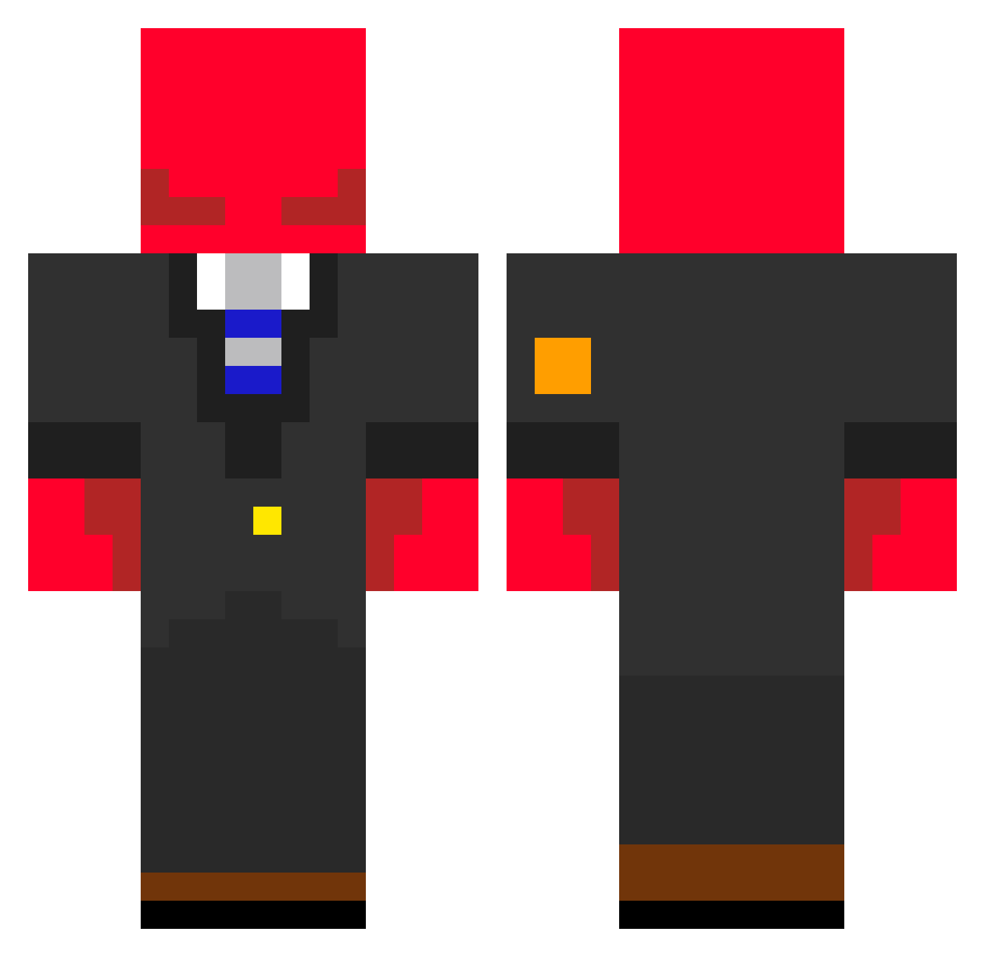 GeneralMacArthur Minecraft skin, front and back view