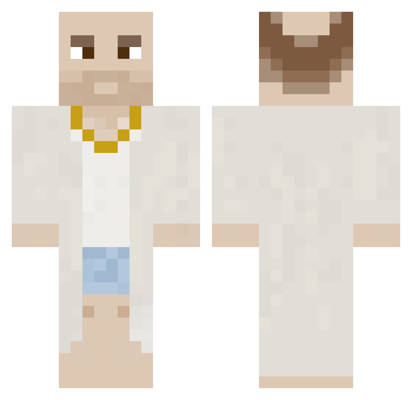 49Cent Minecraft skin, front and back view
