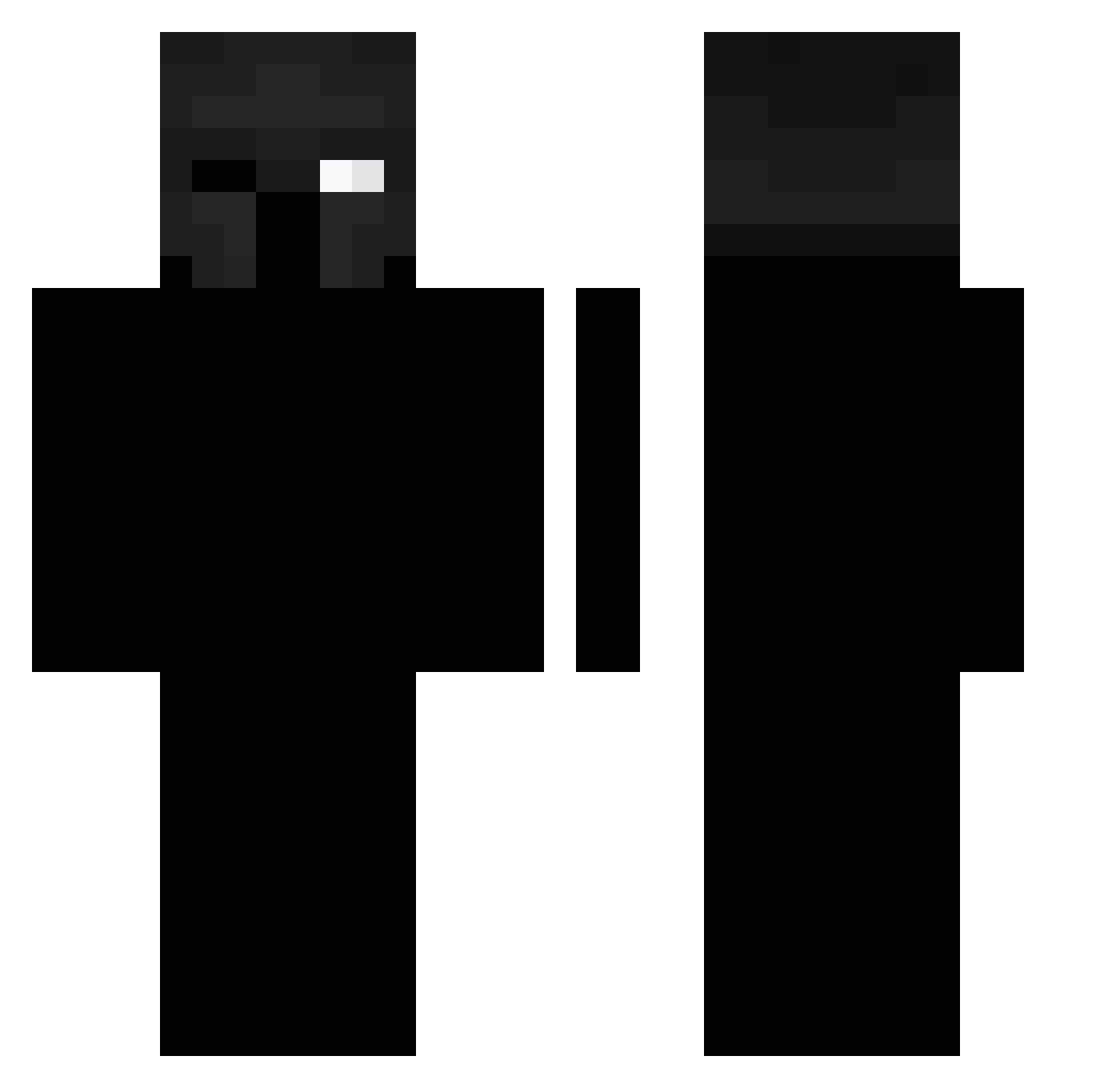 ZeIkl Minecraft skin, front and back view