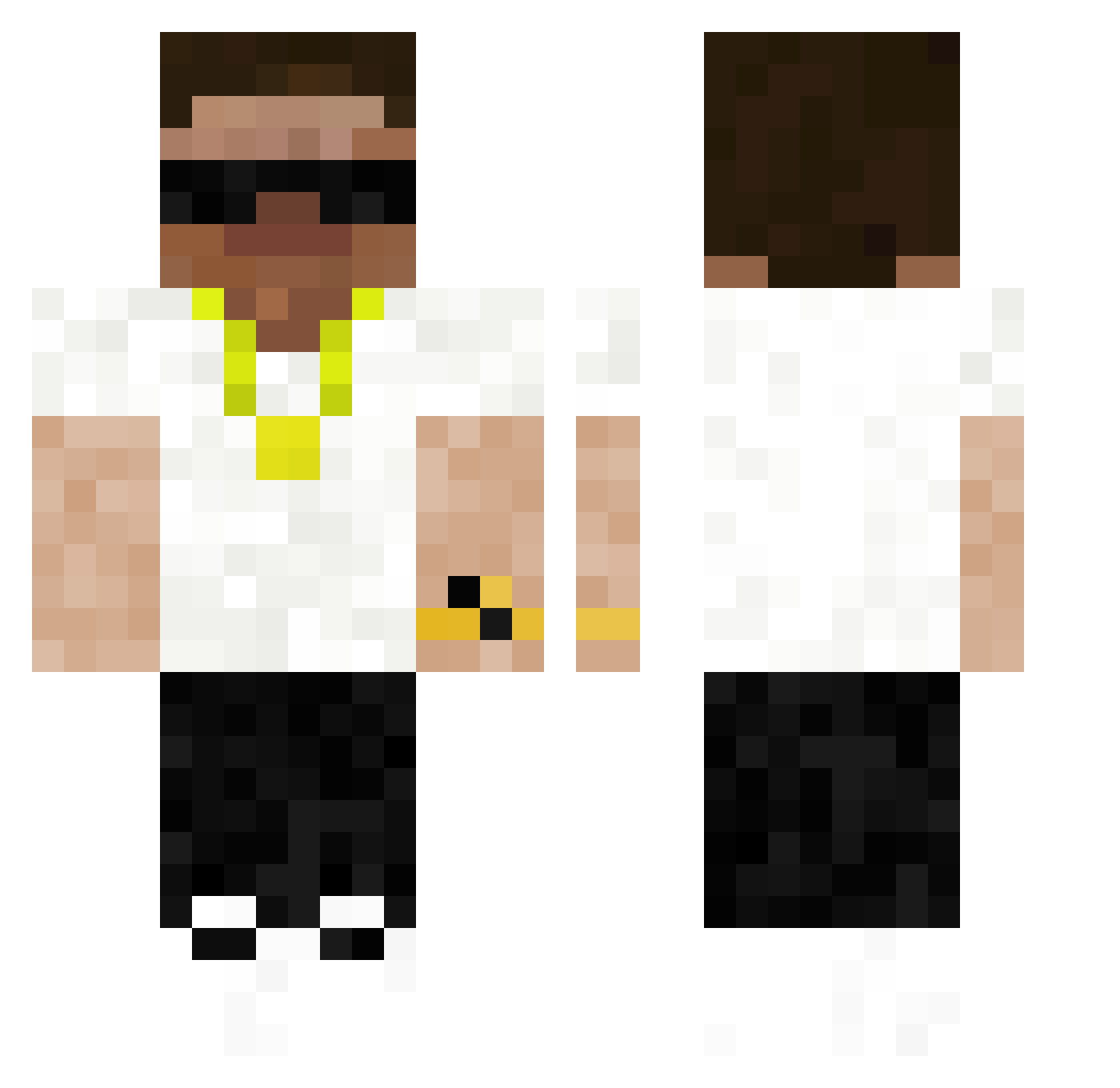 vknshunowla Minecraft skin, front and back view