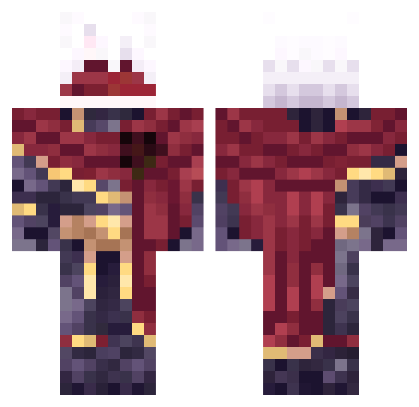 xACHILLEUSx Minecraft skin, front and back view